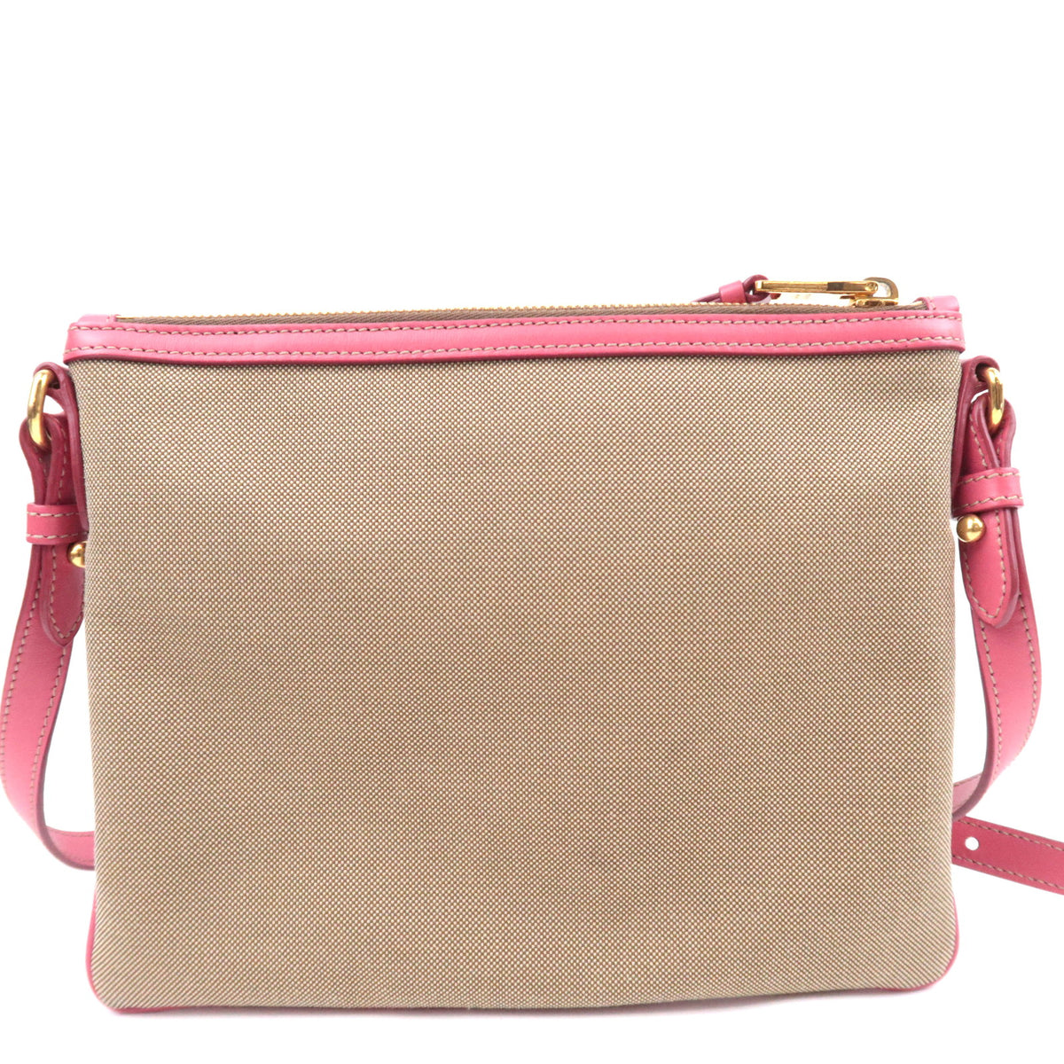 PRADA Logo Jacquard Shoulder Bag