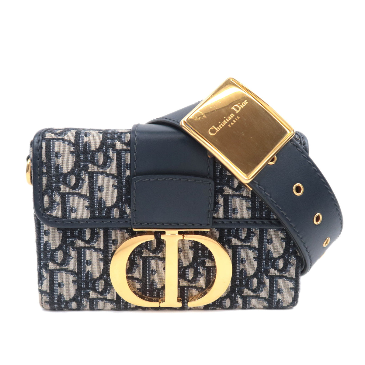 Christian Dior Oblique 30 Montaigne Box Shape Shoulder Bag93651