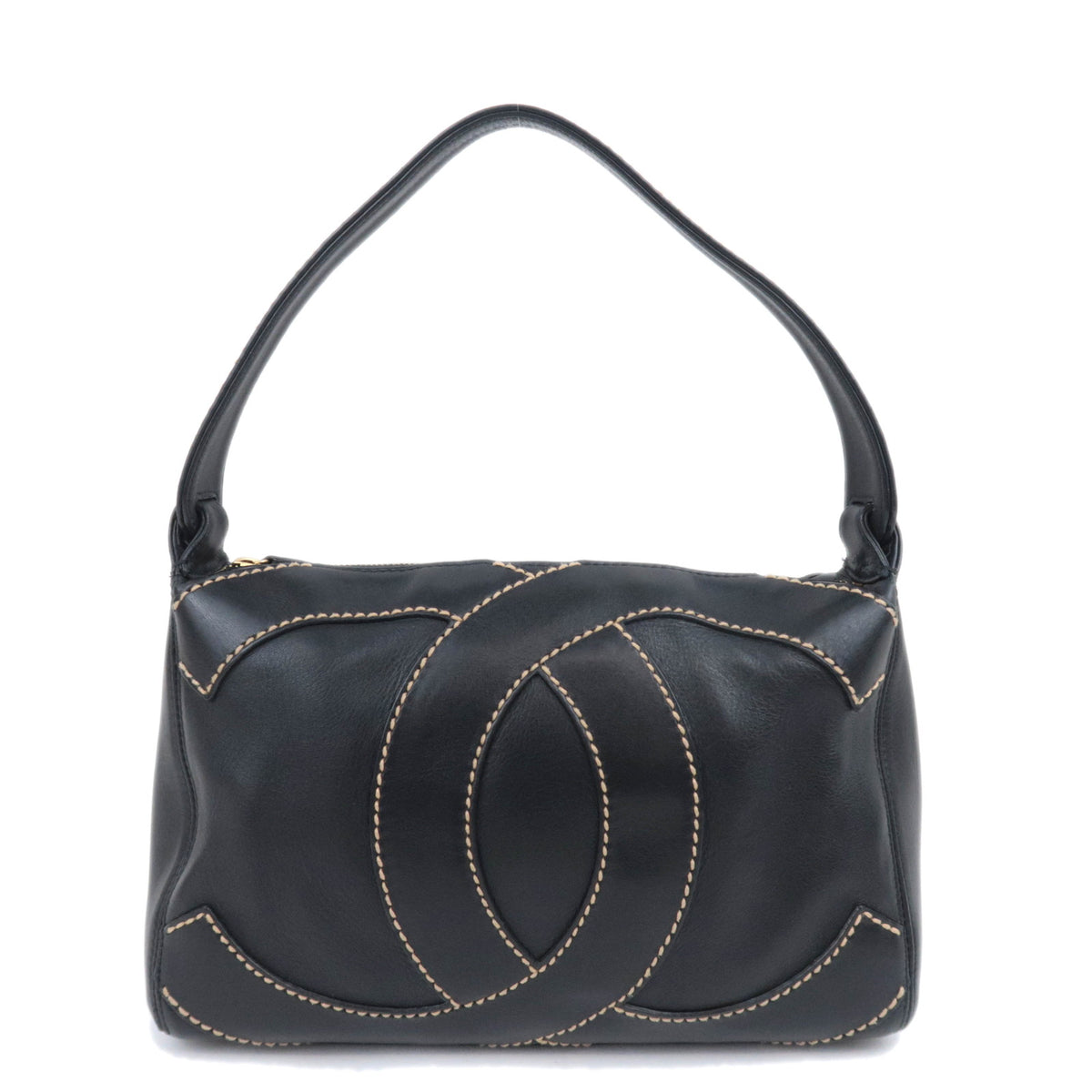 CHANEL Big Coco Mark Stitch Shoulder Bag93652