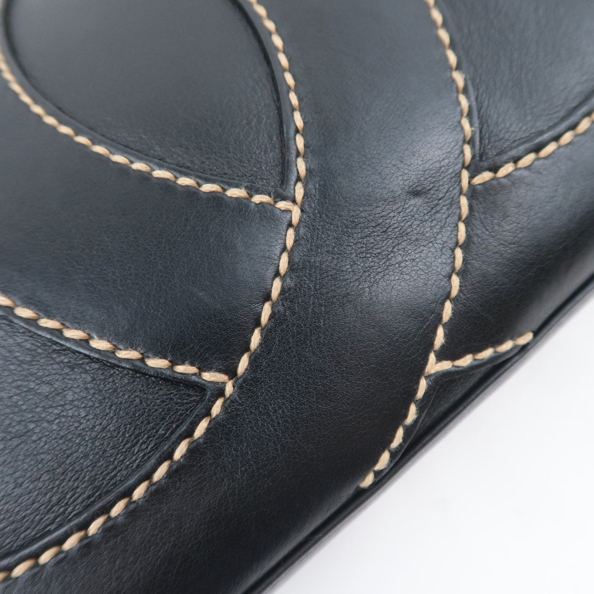 CHANEL Big Coco Mark Stitch Shoulder Bag