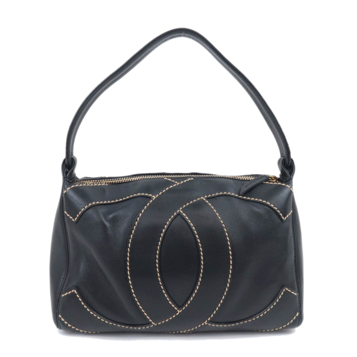CHANEL Big Coco Mark Stitch Shoulder Bag