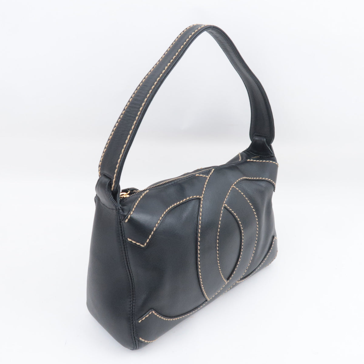 CHANEL Big Coco Mark Stitch Shoulder Bag