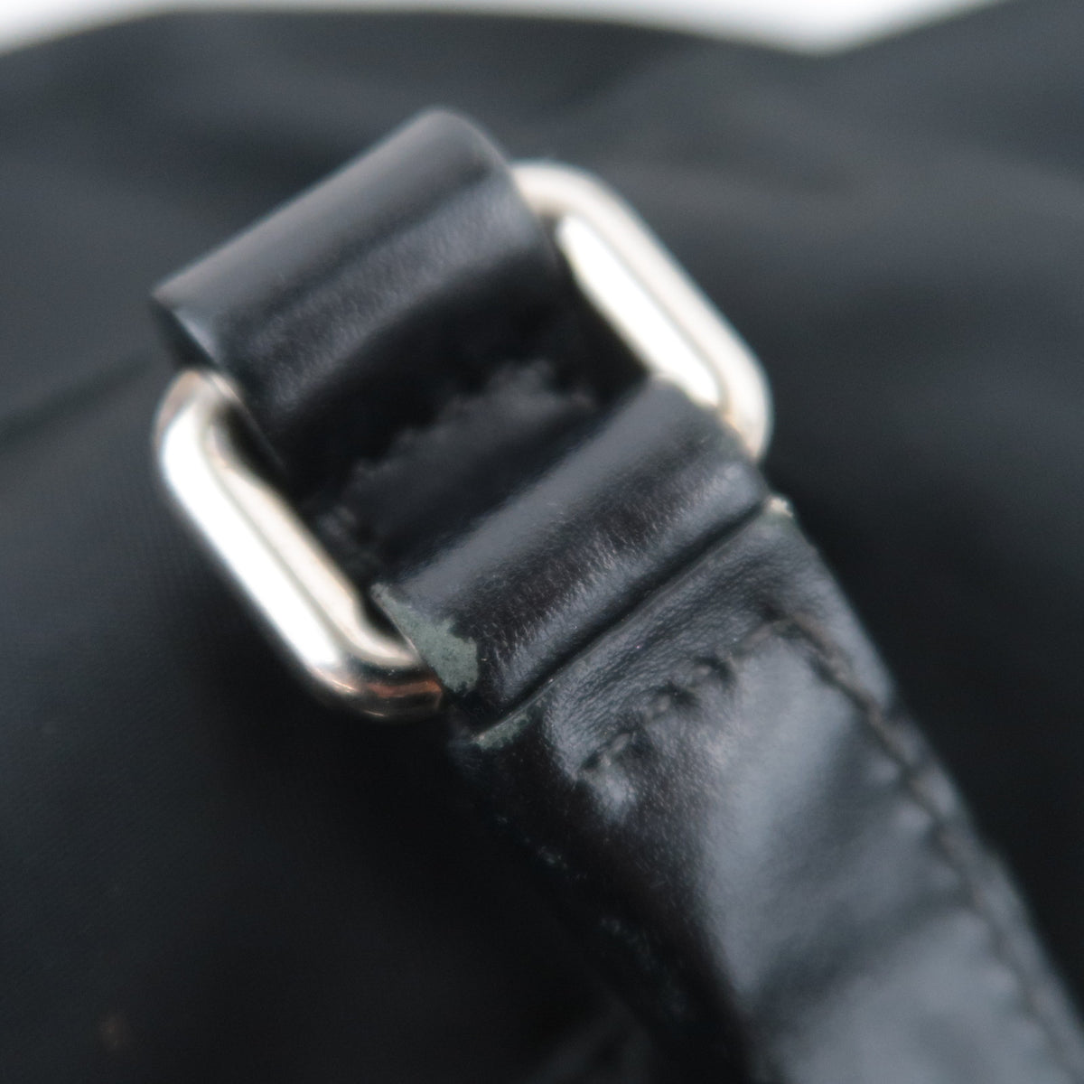 PRADA 2Way Nylon Leather Handbag
