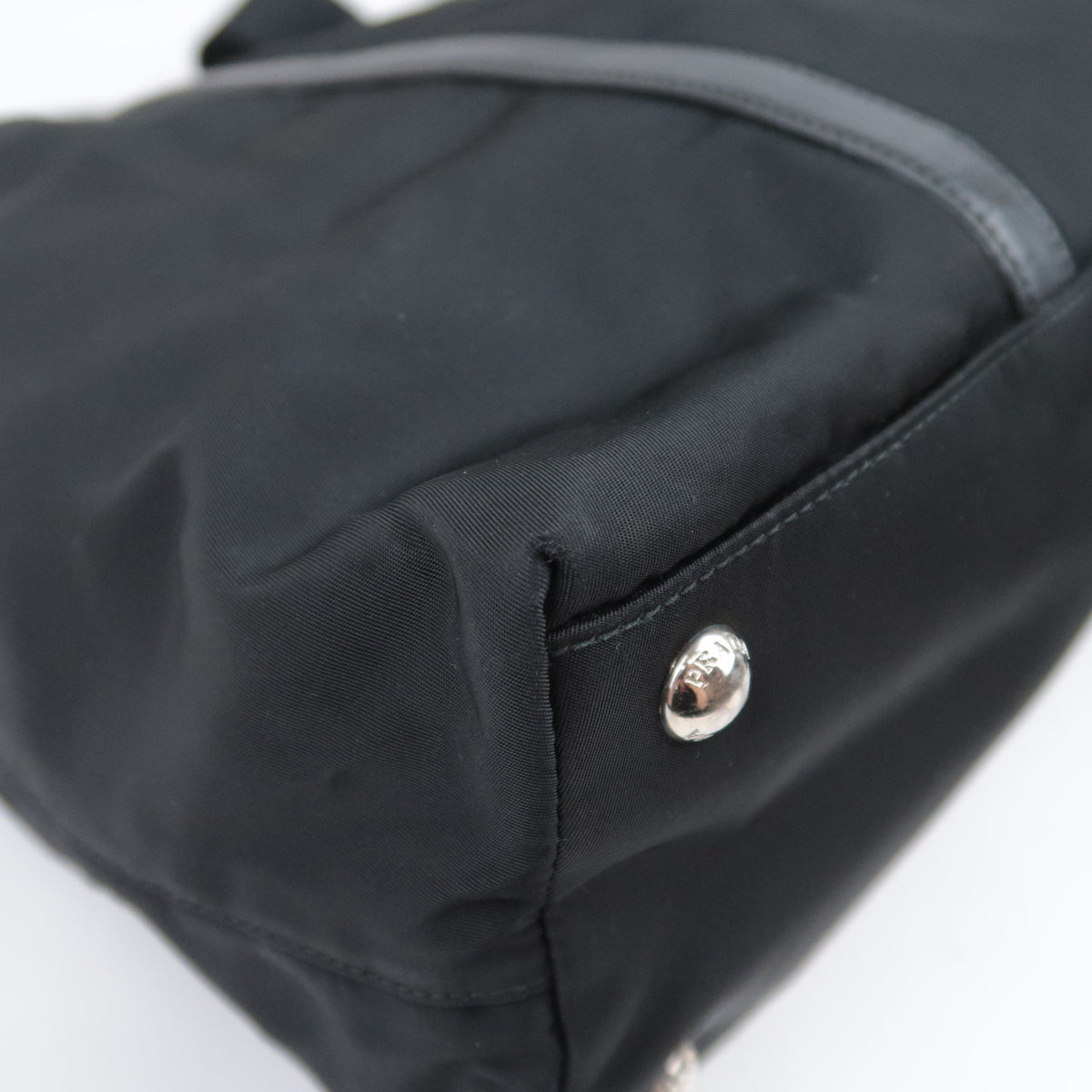 PRADA 2Way Nylon Leather Handbag