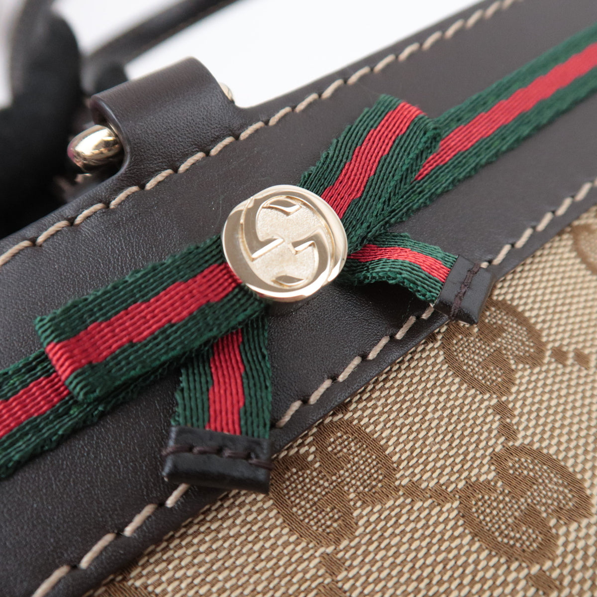 GUCCI Sherry Mayfair GG Canvas Handbag 257063