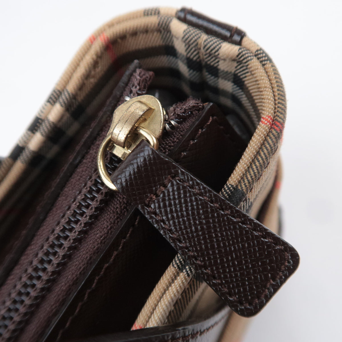 BURBERRY Haymarket Nova Plaid Small Handbag