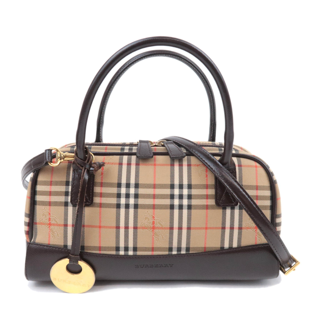 BURBERRY Haymarket Nova Plaid 2Way Small Handbag93694