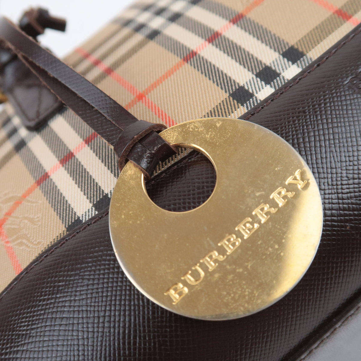 BURBERRY Haymarket Nova Plaid 2Way Small Handbag