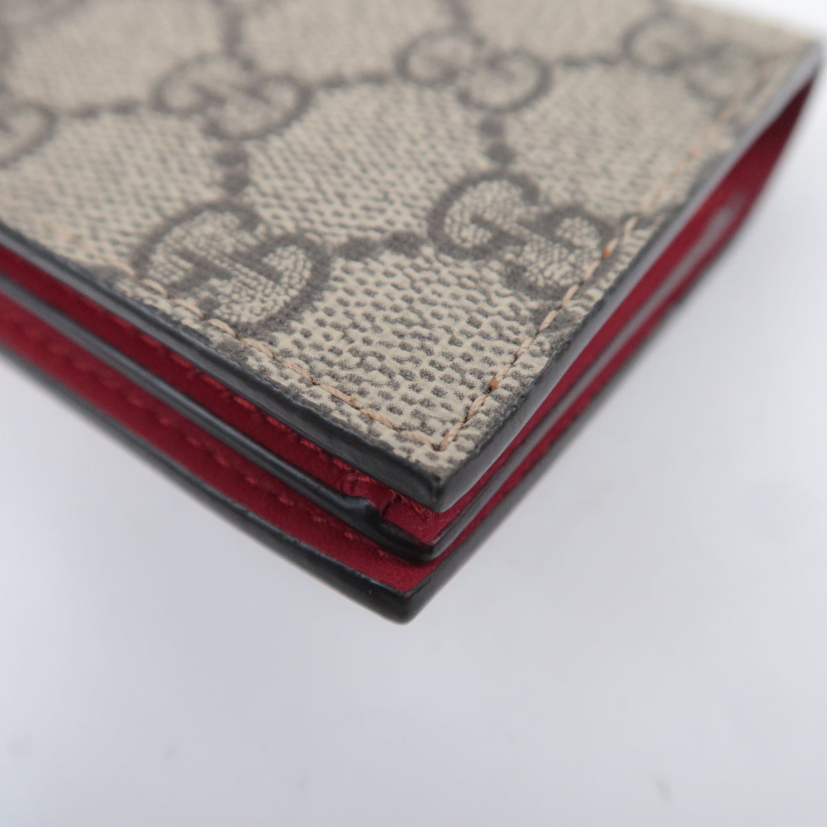 GUCCI GG Supreme Cherry Bi-Fold Wallet 476050