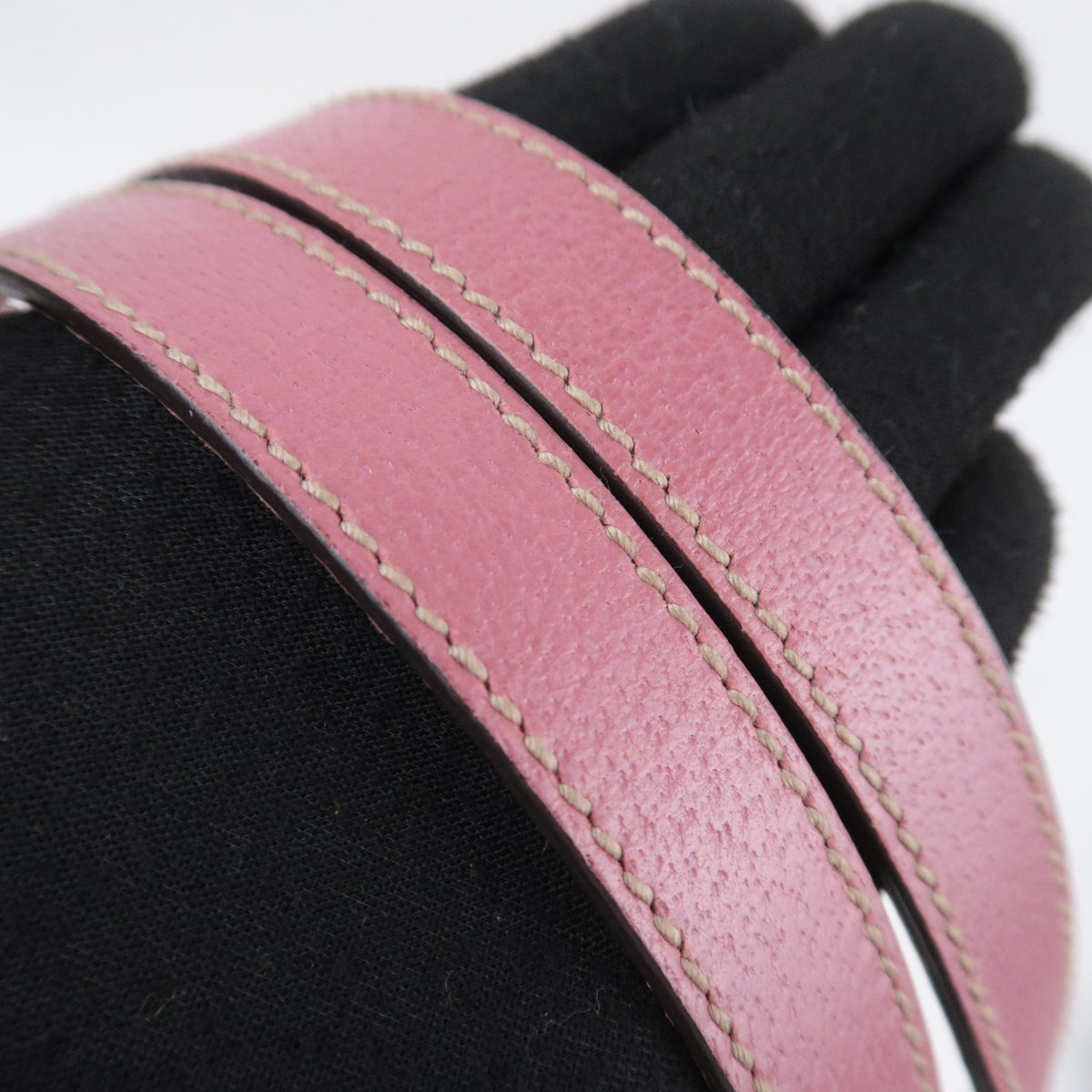 GUCCI GG Canvas Tote Bag Pink Leather Trim Shoulder Handbag 163288