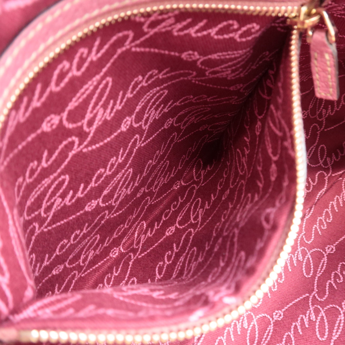 GUCCI GG Canvas Tote Bag Pink Leather Trim Shoulder Handbag 163288