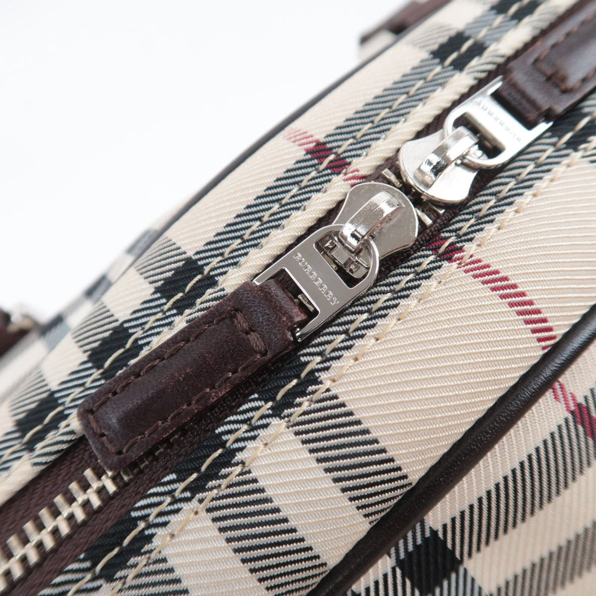 BURBERRY Nova Plaid Handbag Business Bag
