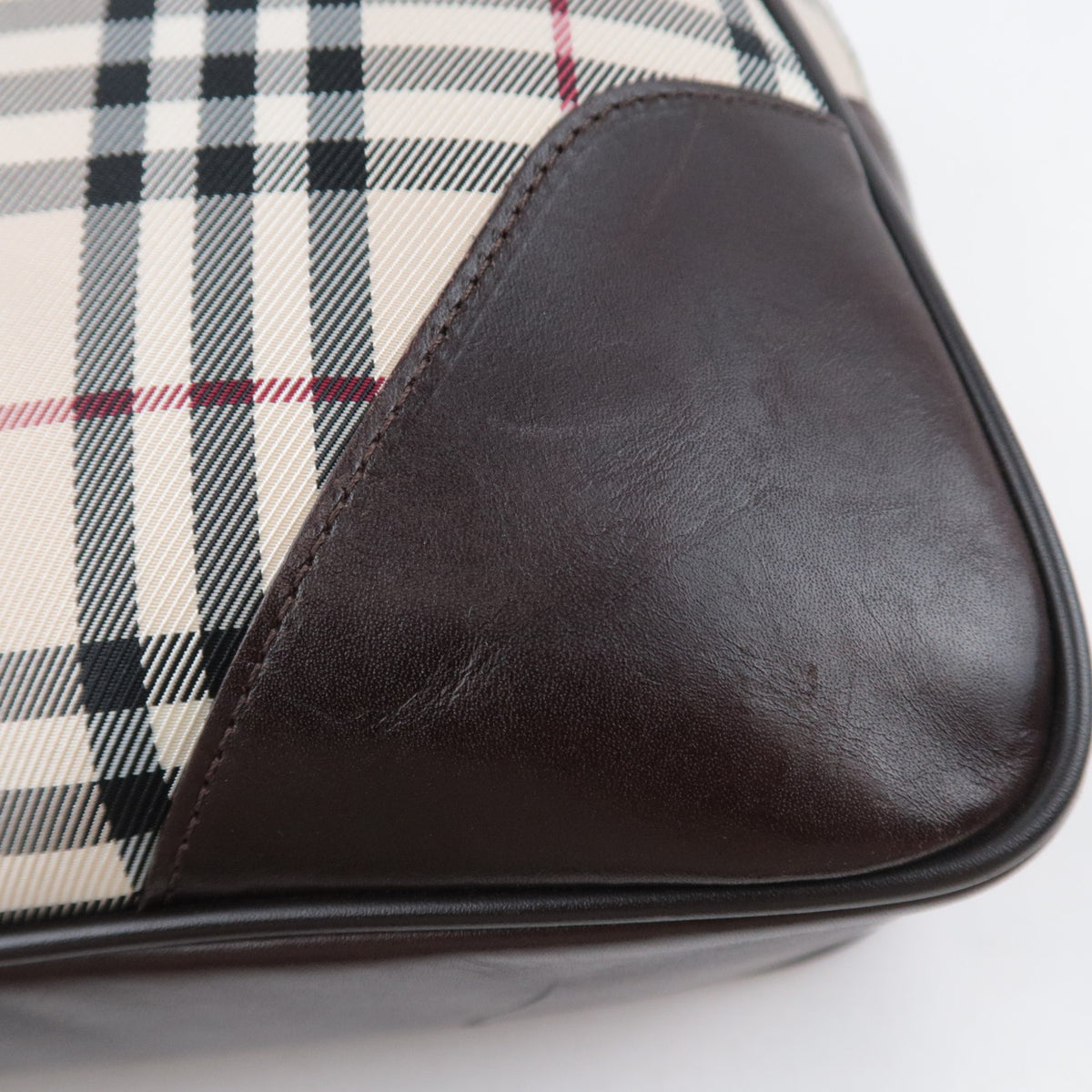 BURBERRY Nova Plaid Handbag Business Bag