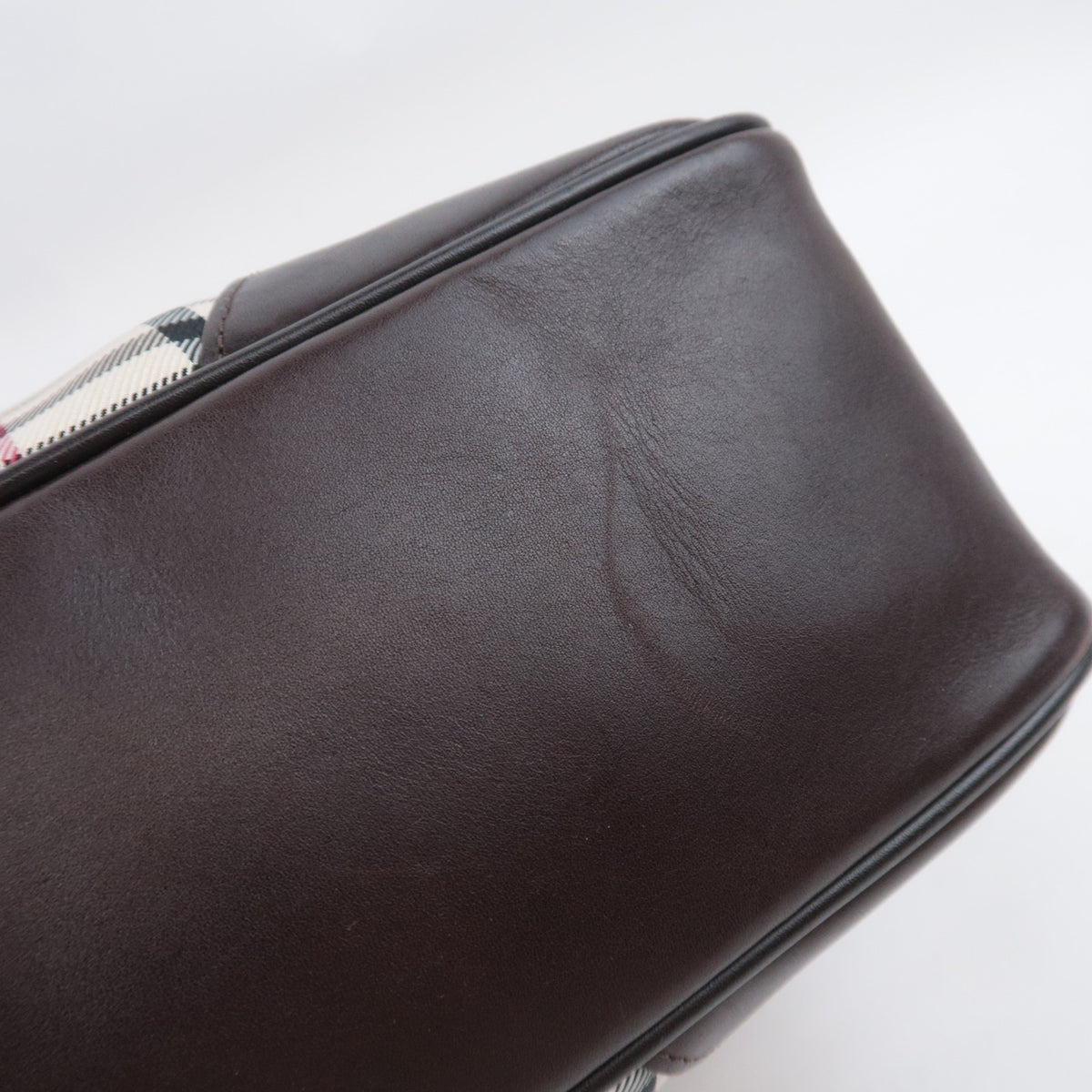BURBERRY Nova Plaid Handbag Business Bag