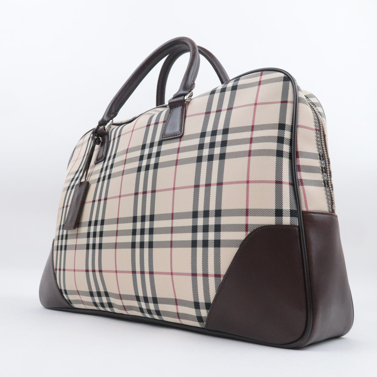 BURBERRY Nova Plaid Handbag Business Bag