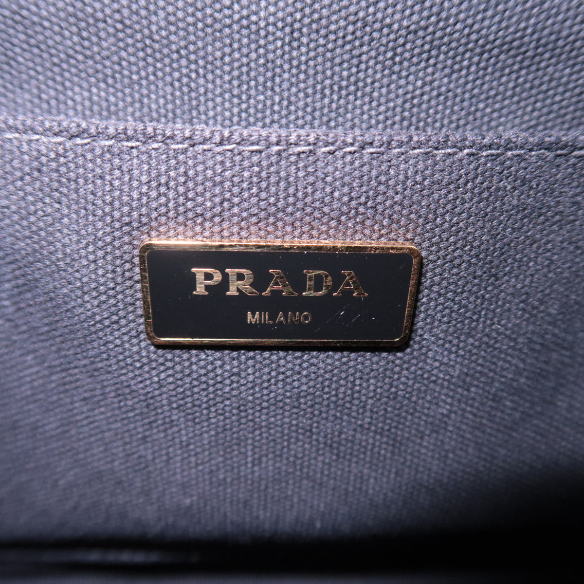 PRADA Canapa Medium Bijou Canvas Tote Bag 1BG642