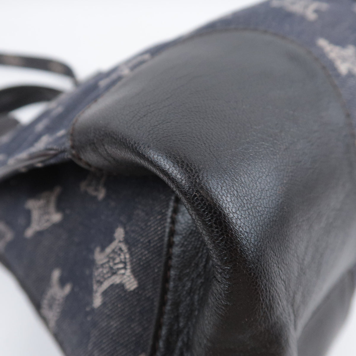 CELINE Paris Macadam 2-Way Denim Handbag