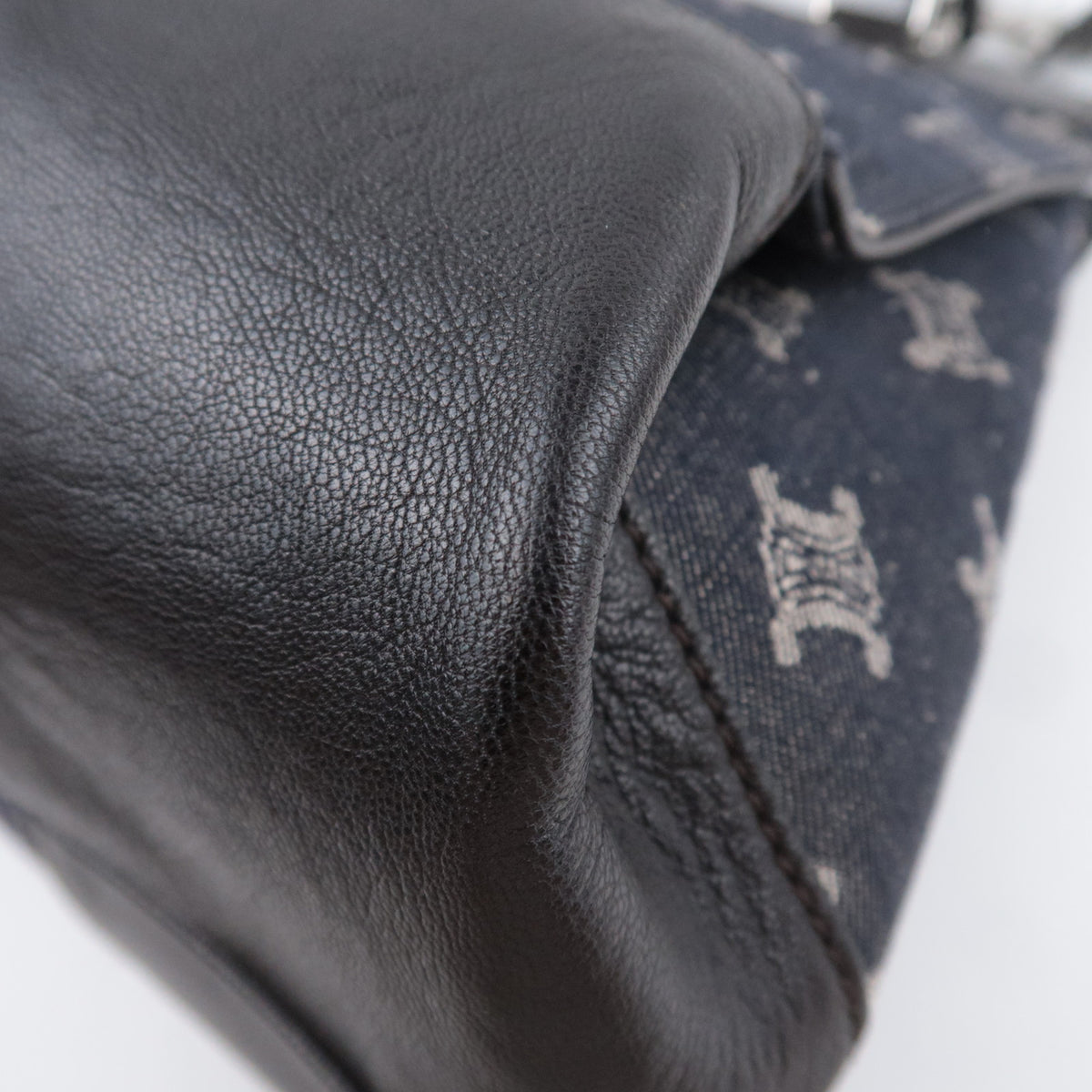 CELINE Paris Macadam 2-Way Denim Handbag