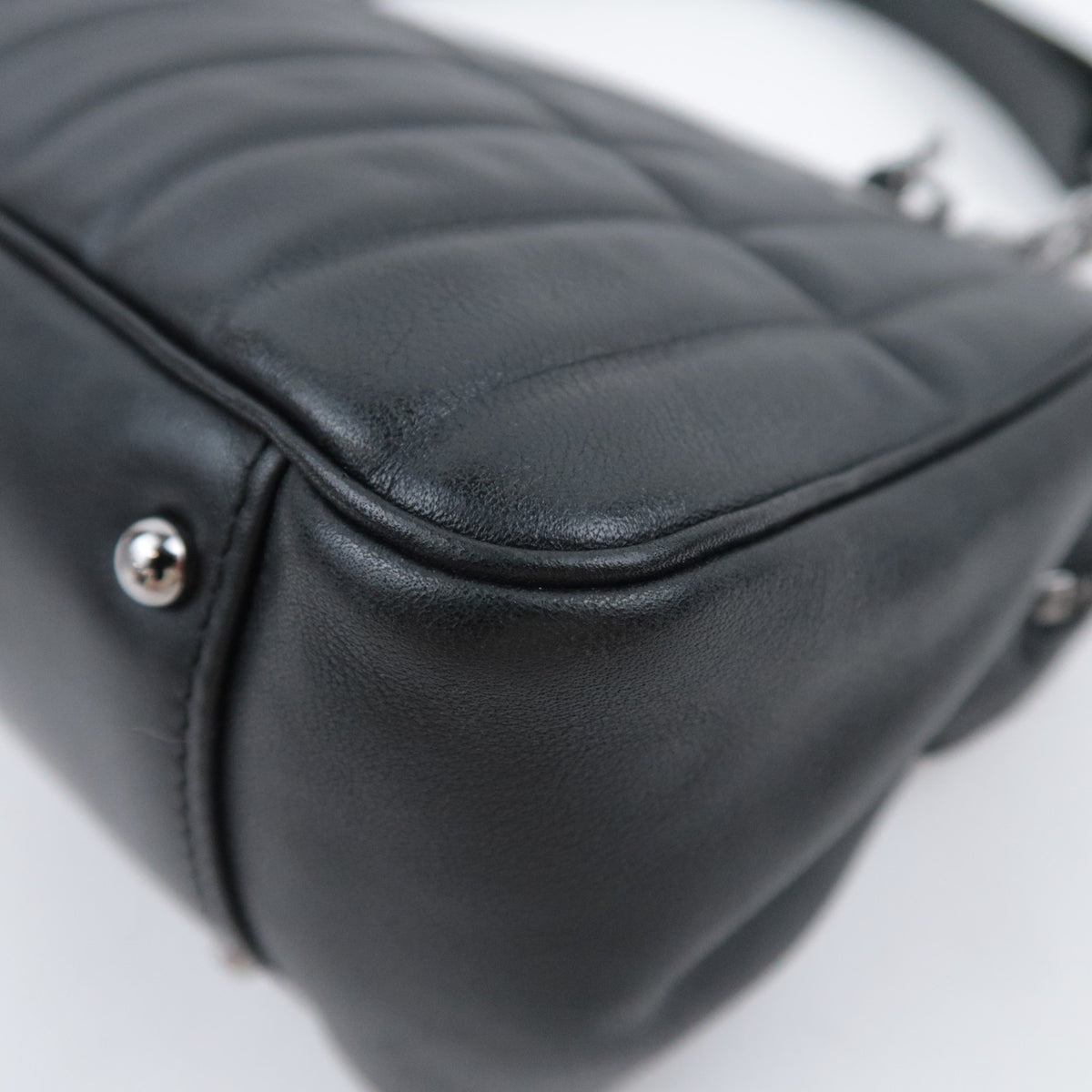 CHANEL Mademoiselle Chain Handbag Lambskin