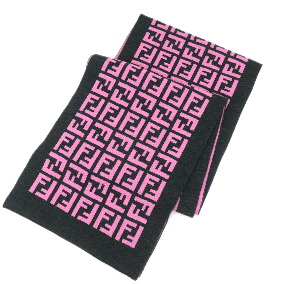 FENDI Zucca Scarf 100% Wool93778