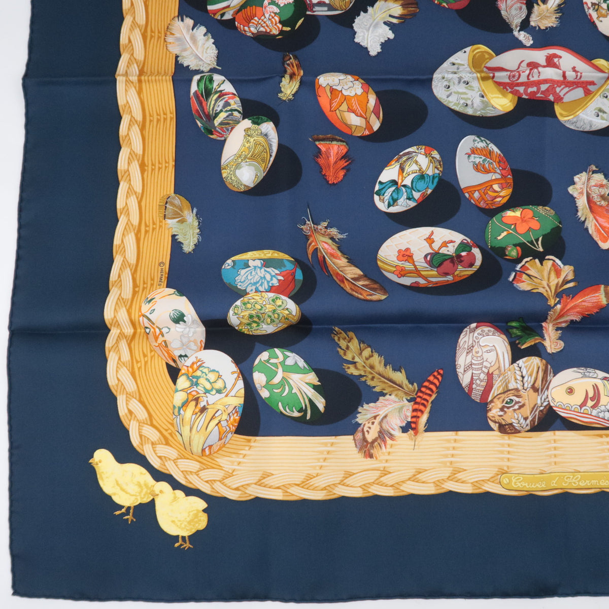 HERMES Carre 90 Scarf Couvée d'Hermès