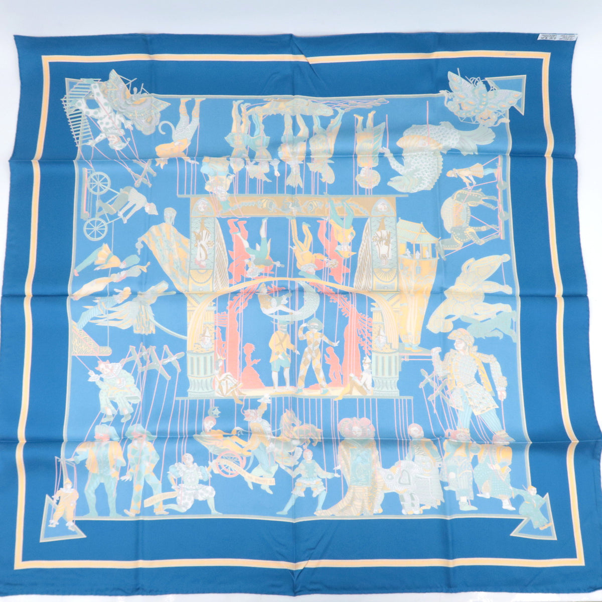 HERMES Carre 90 Scarf LE TEMPS des MARIONNETTES