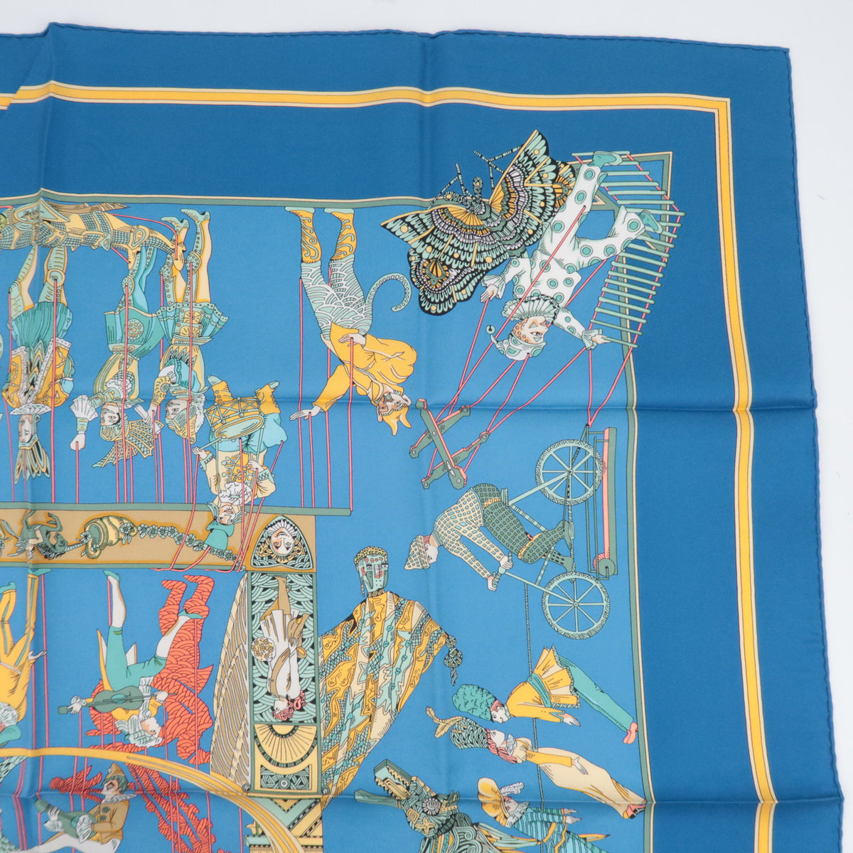 HERMES Carre 90 Scarf LE TEMPS des MARIONNETTES