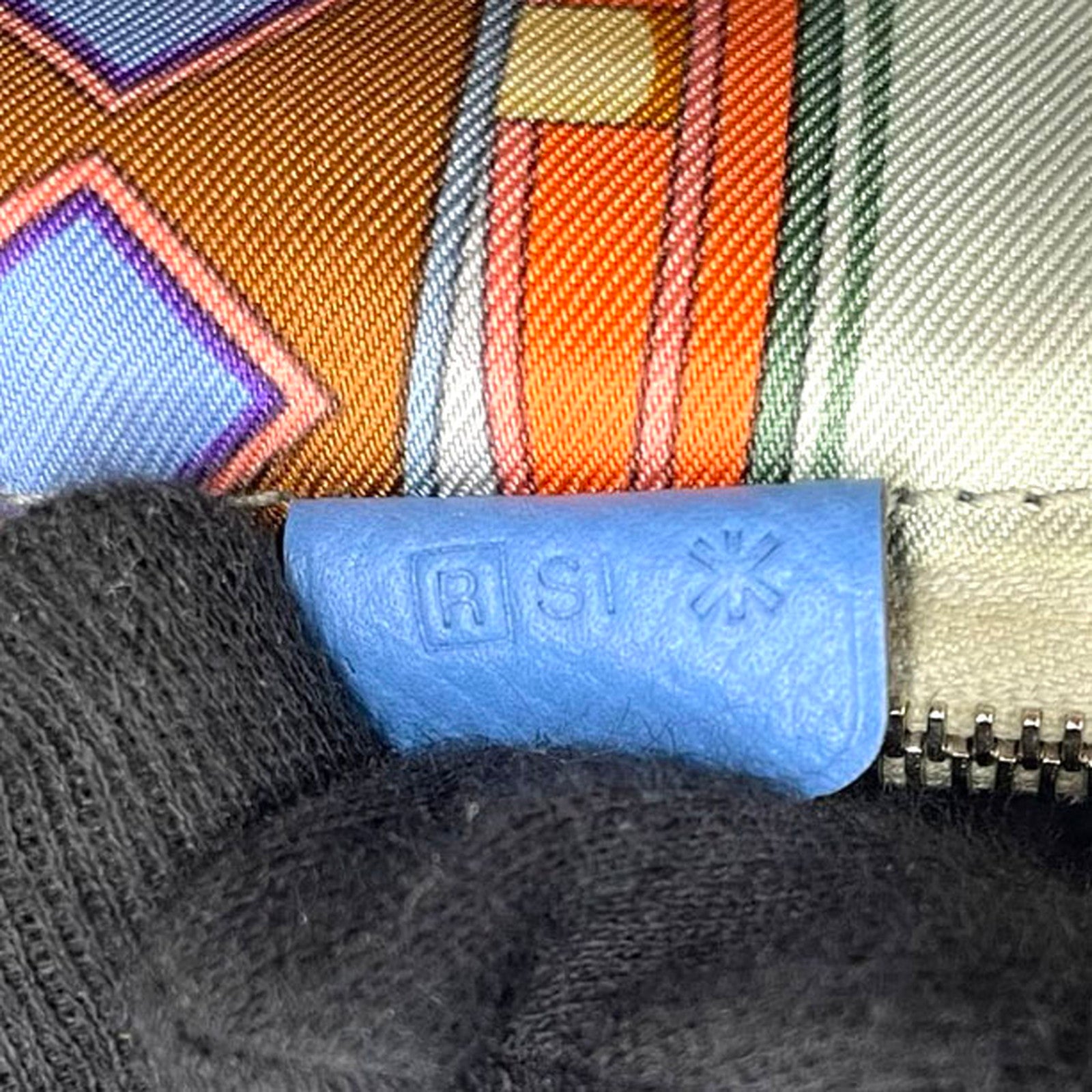 HERMES Azap Long Silkin □R Stamp (2014) Veau Epsom Blue