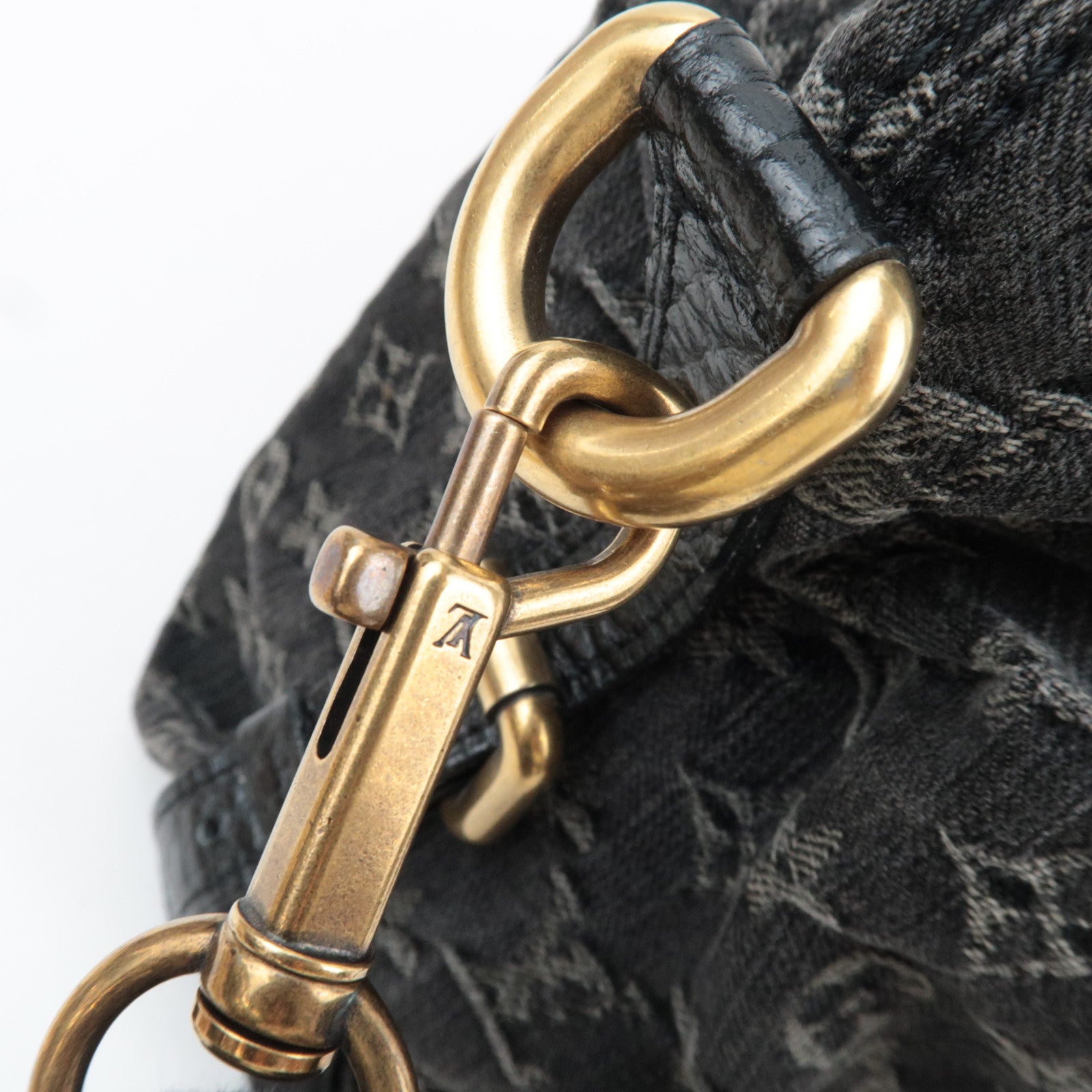 Louis Vuitton Monogram Denim Neo Cabby MM 2Way Bag Noir M95351 AS4075 *Dust bag, Strap