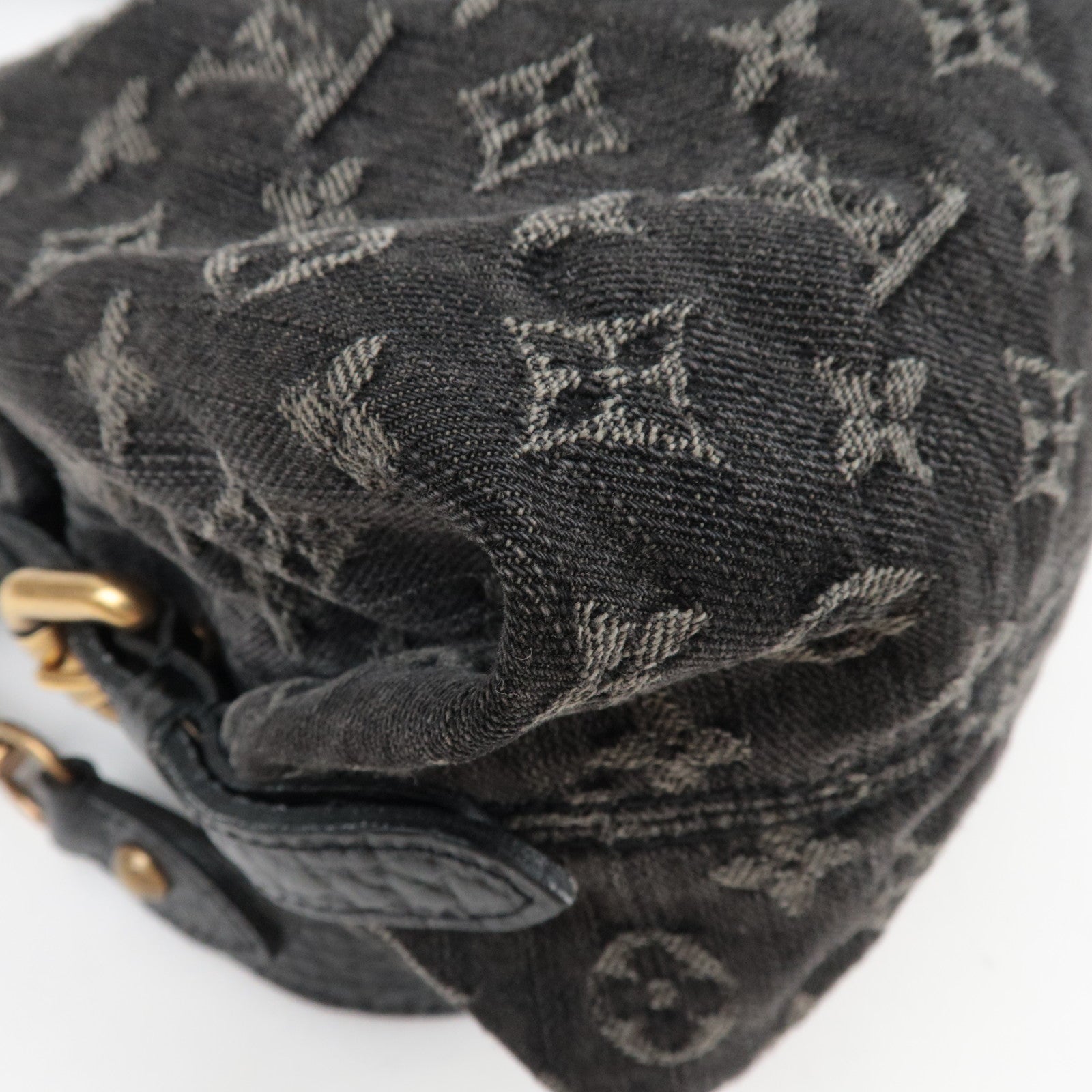 Louis Vuitton Monogram Denim Neo Cabby MM 2Way Bag Noir M95351 AS4075 *Dust bag, Strap