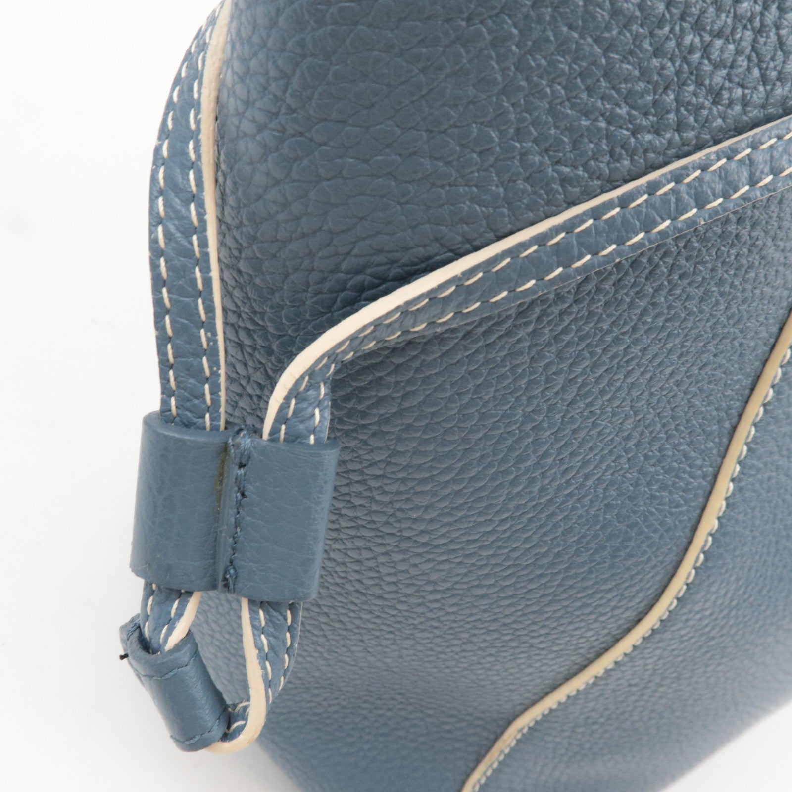 FURLA Leather  Shoulder Bag Tote Bag Blue