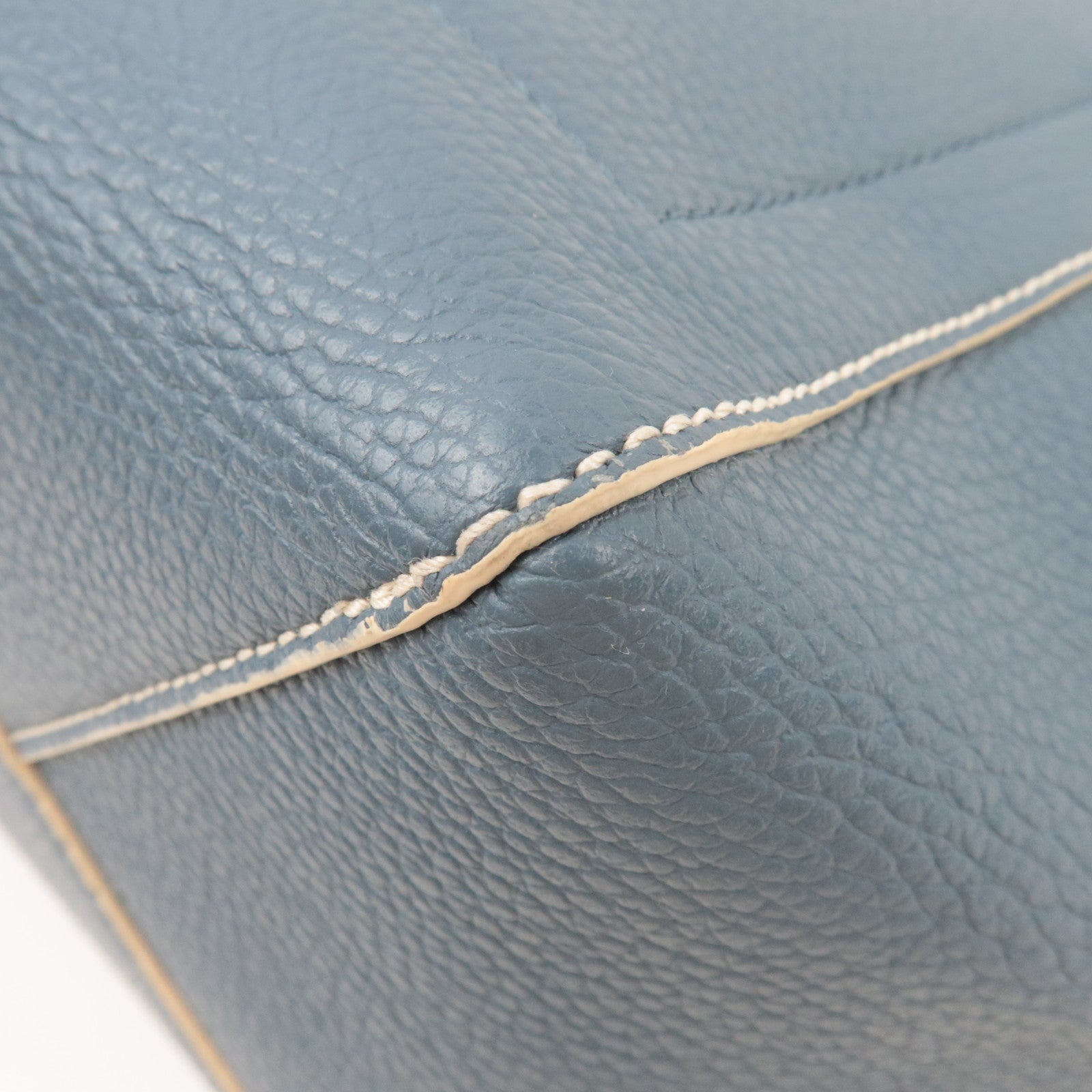 FURLA Leather  Shoulder Bag Tote Bag Blue