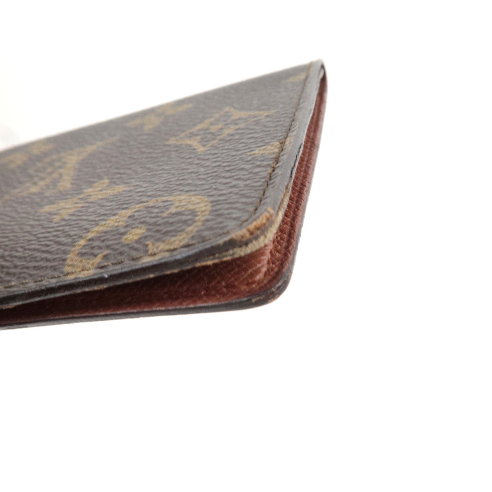 Louis Vuitton Set of 2 Monogram Porte 2 Carte Vertical M60533 & Porte Carte Credit Pression Card Case M60937