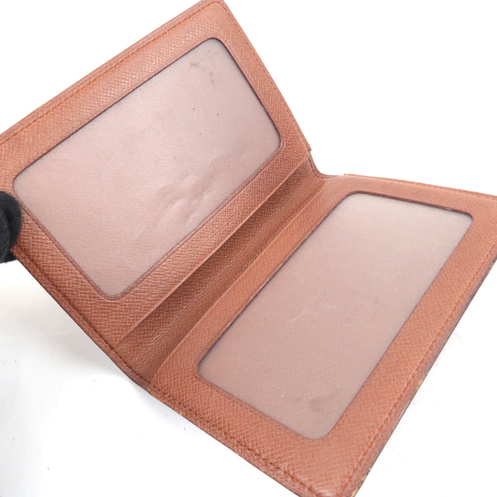 Louis Vuitton Set of 2 Monogram Porte 2 Carte Vertical M60533 & Porte Carte Credit Pression Card Case M60937