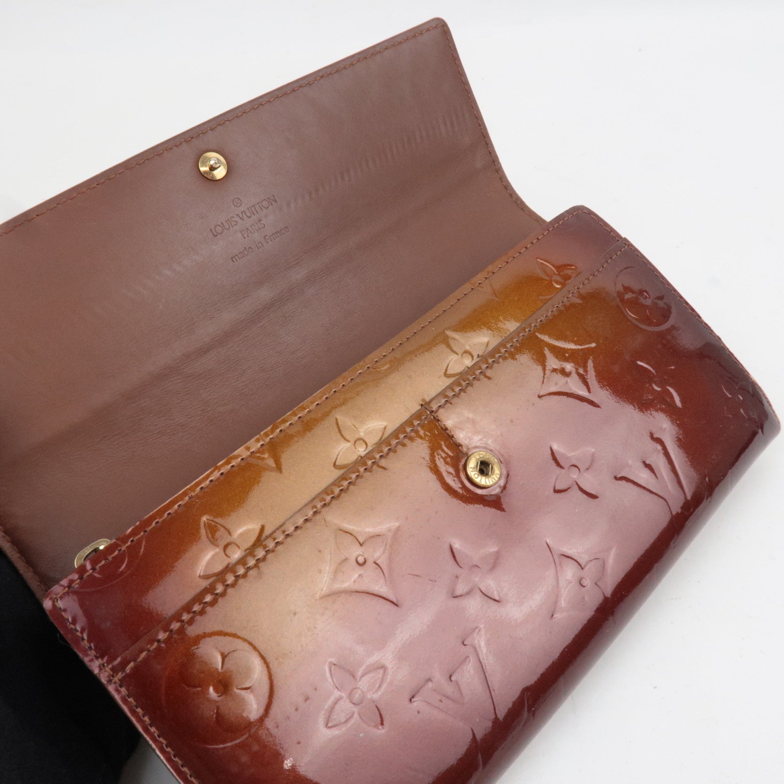 Louis Vuitton Set of 3 Wallet Monogram Portefeuille International M61217 & Pochette Porte Monnaie M61725 & Vernis Pochette Porte Monnaie Credit M91174