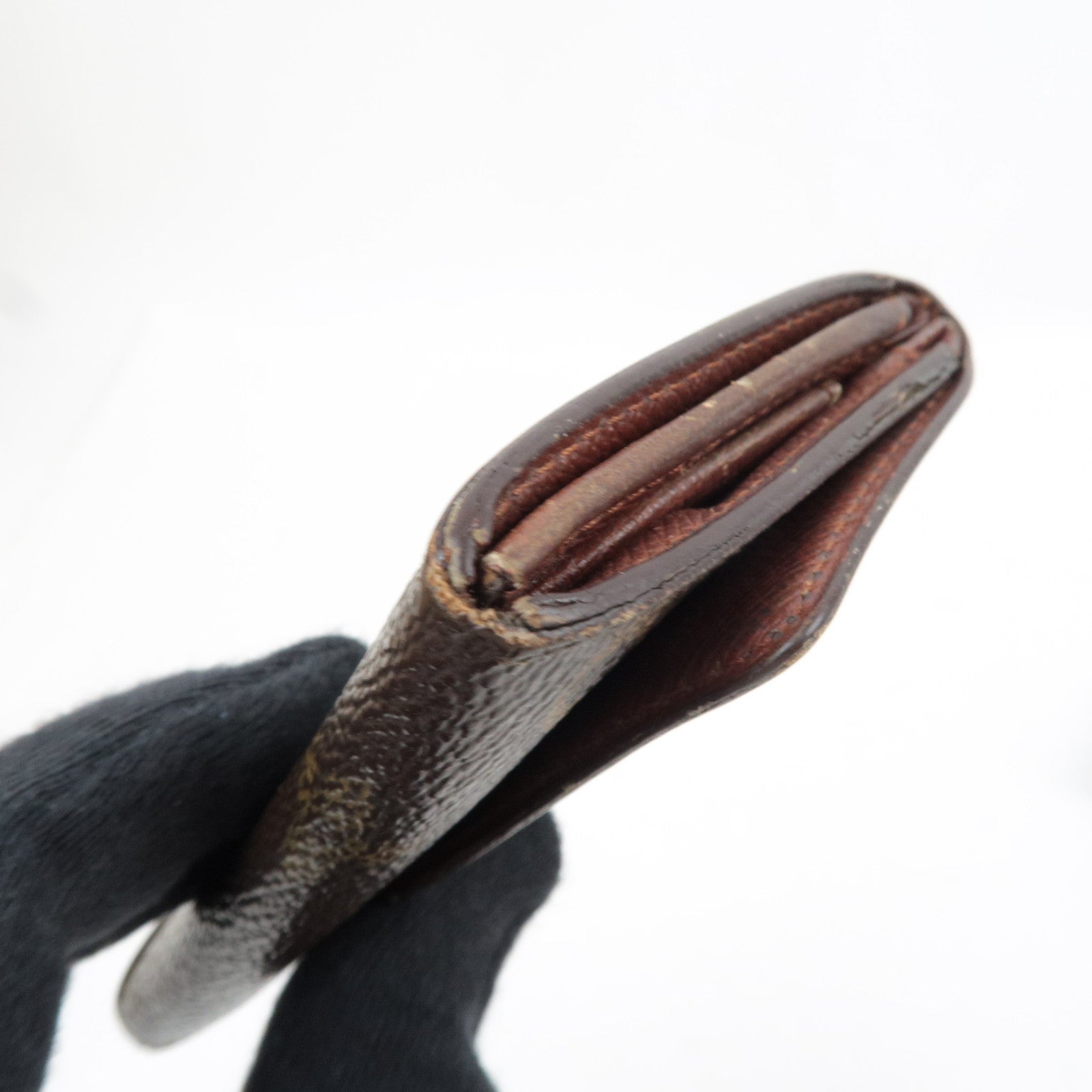 Louis Vuitton Set of 2 Monogram Porte Monnaie Plat Wallet M61930 & Etui Cigarettes Cigarette Case M63024