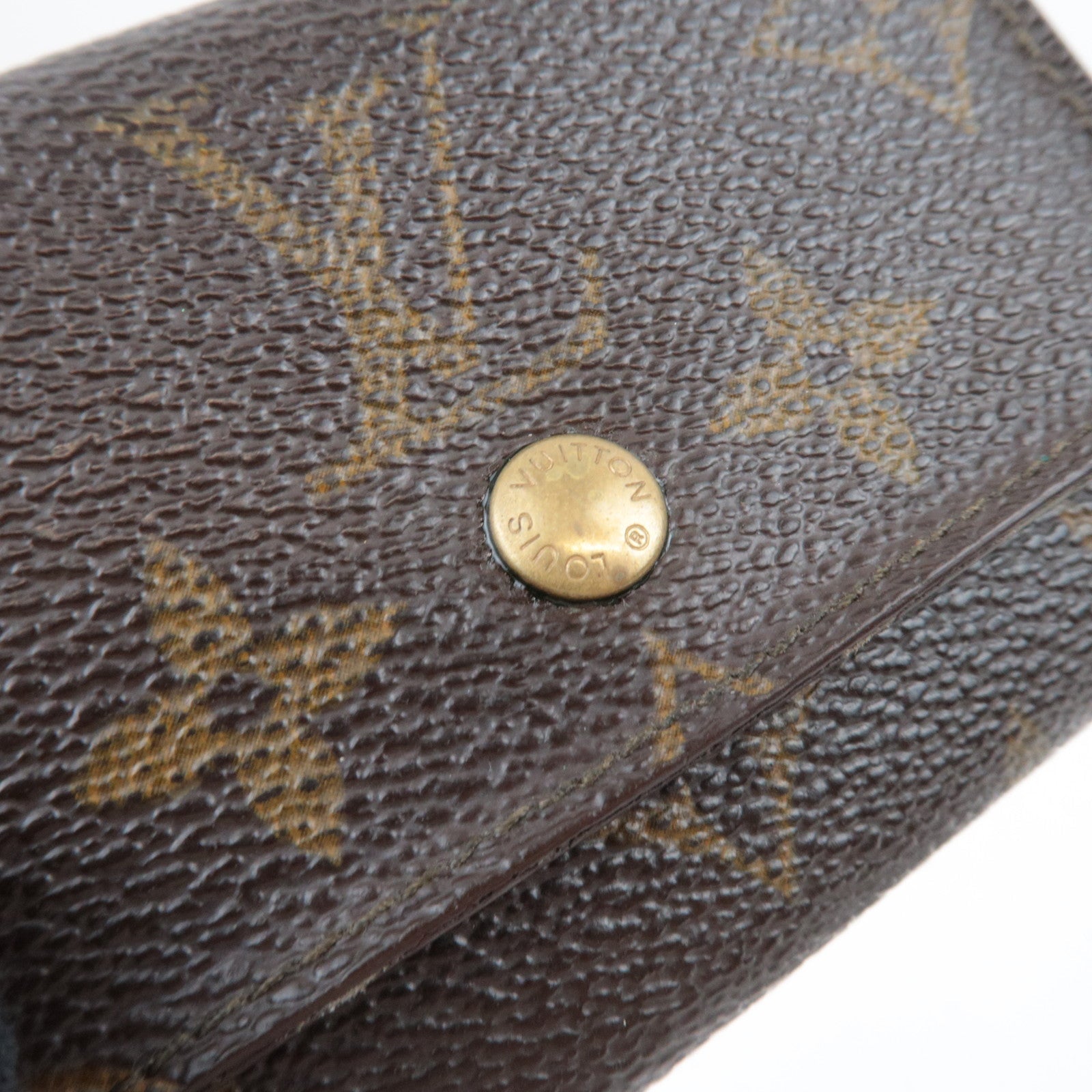 Louis Vuitton Set of 2 Monogram Porte Monnaie Plat Wallet M61930 & Etui Cigarettes Cigarette Case M63024