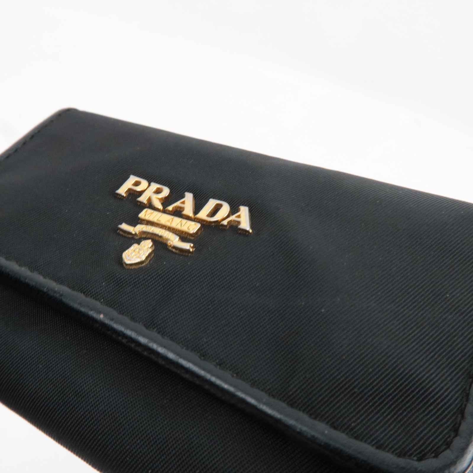 Set of 2 PRADA 6 Rings Key Case Nylon Black & CHANEL Cocomark 6 Rings Key Case Caviar Skin Yellow