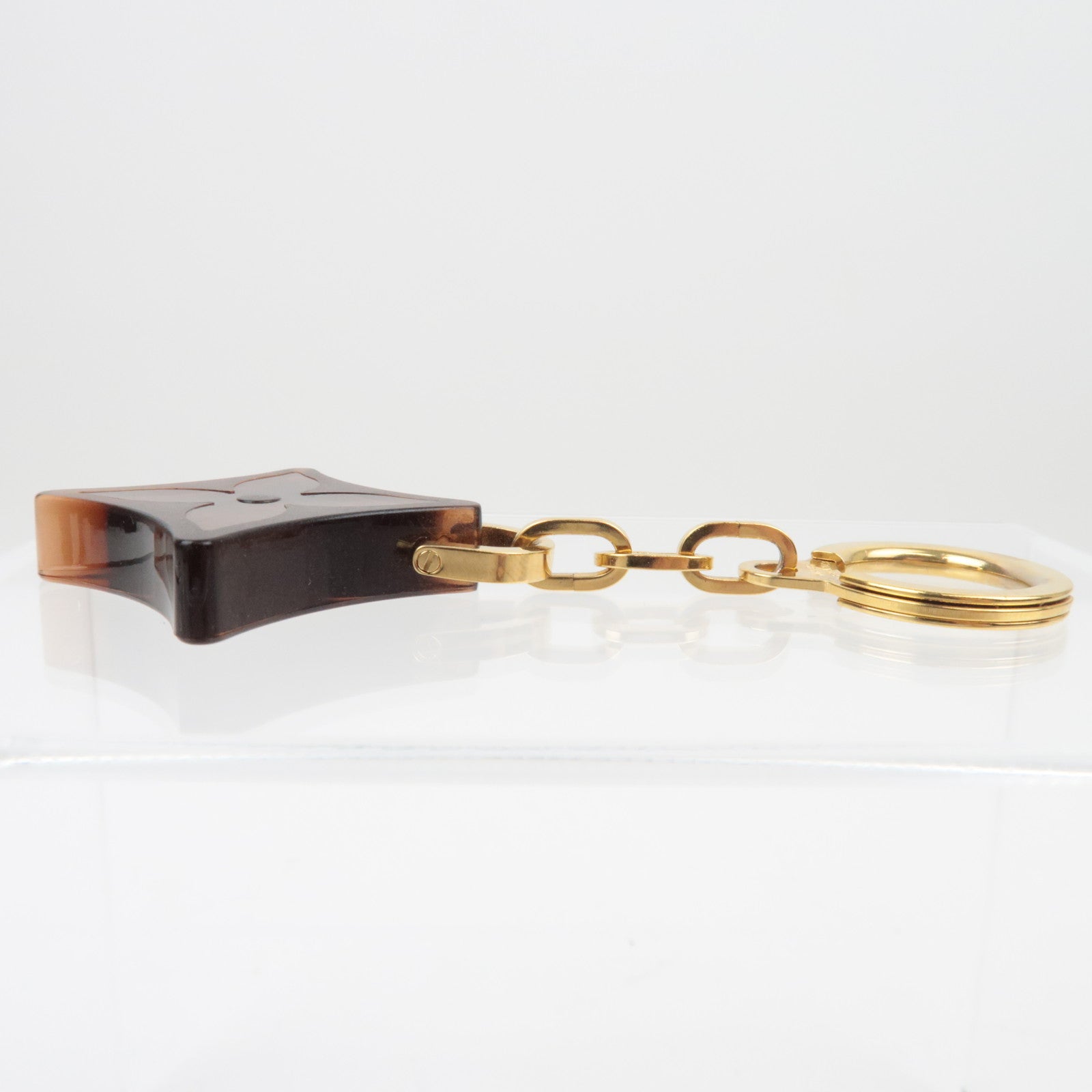 Louis Vuitton Monogram Flower Charm Key Ring Novelty