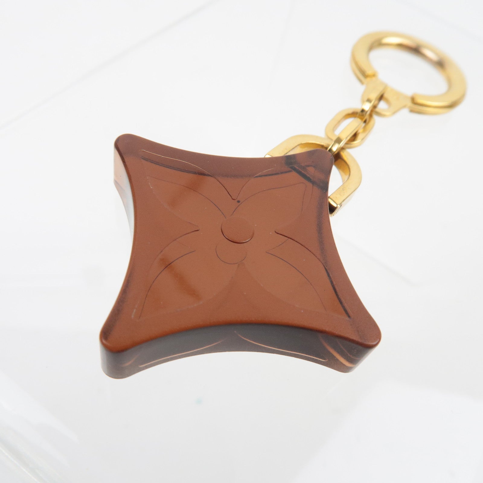 Louis Vuitton Monogram Flower Charm Key Ring Novelty
