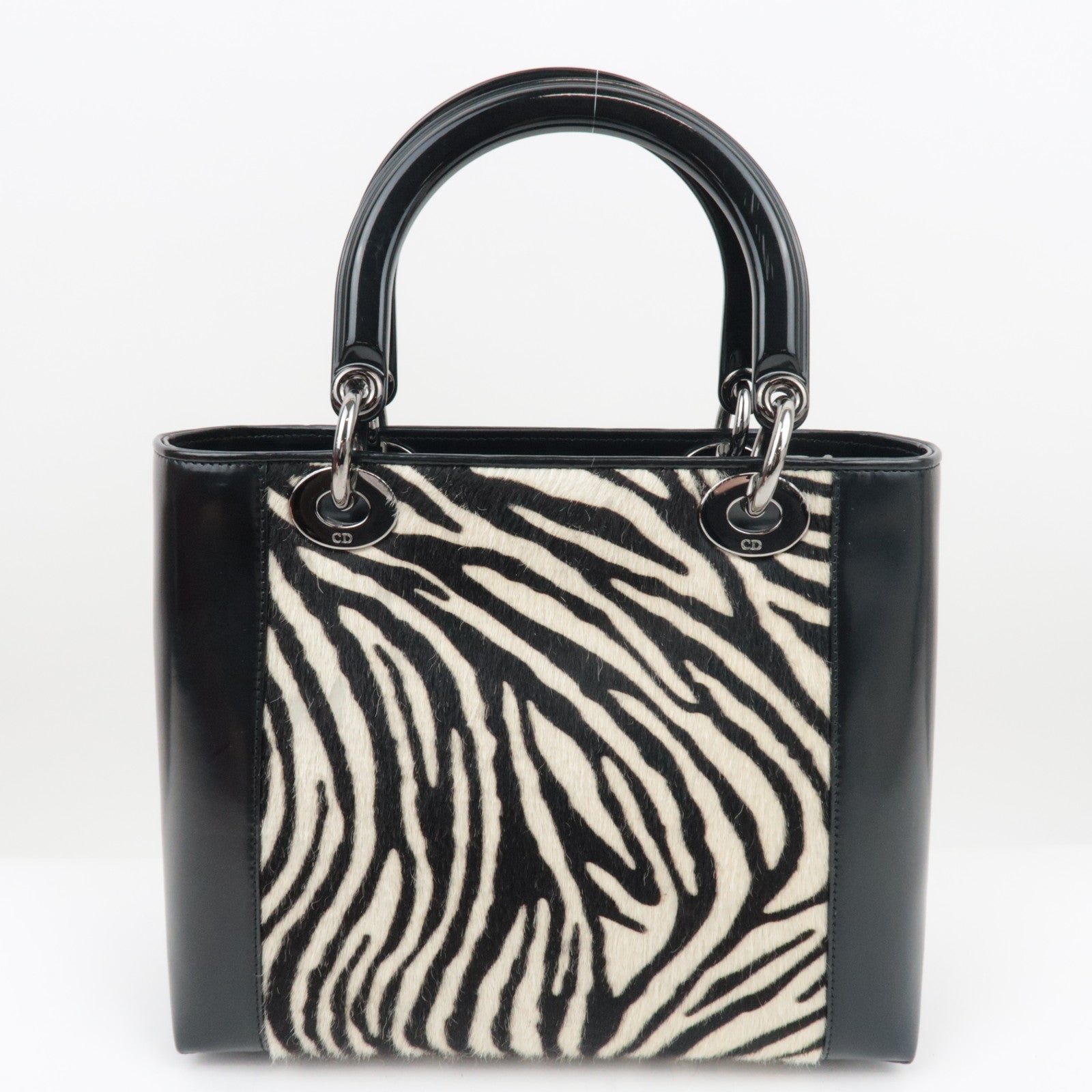 Dior Lady Dior Leather Pony hair Zebra Black White *Dustbag, Strap, Guarantee