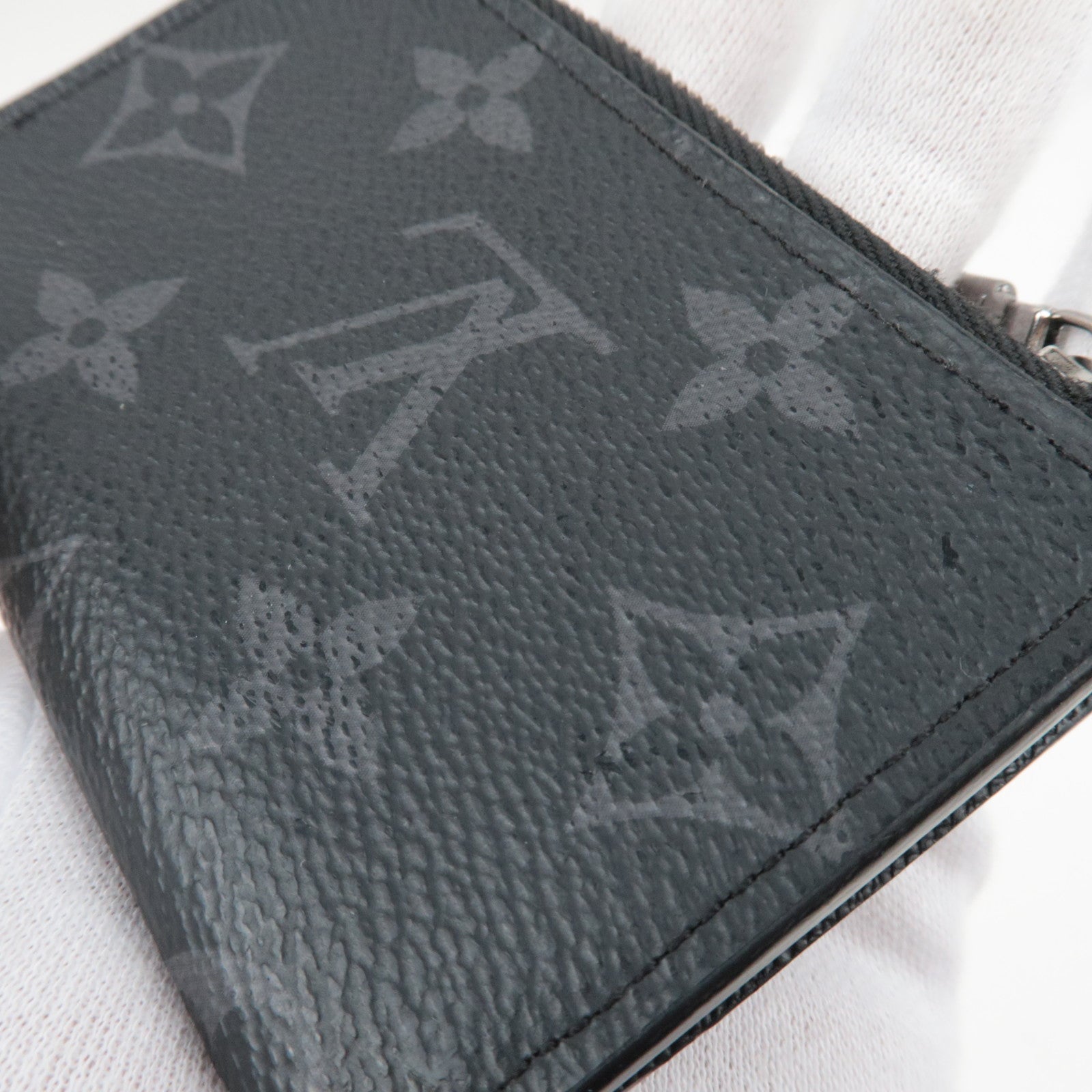 Louis Vuitton Monogram Eclipse Porto Monnaie Jour M63536 / RFID