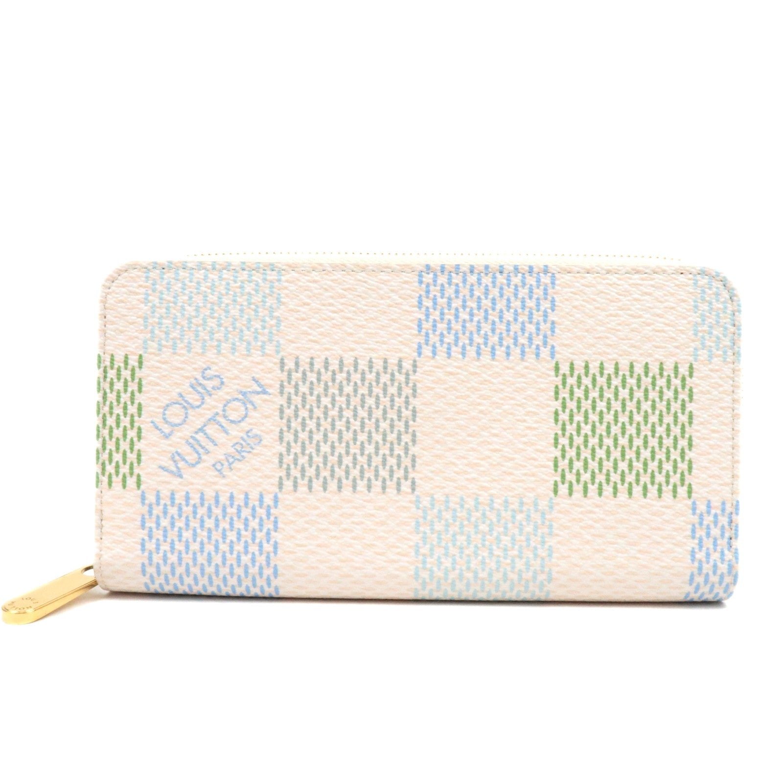 Louis Vuitton Damierlicious Zippy Wallet Pistachio N40748/RFID *Doos, Stofzak 