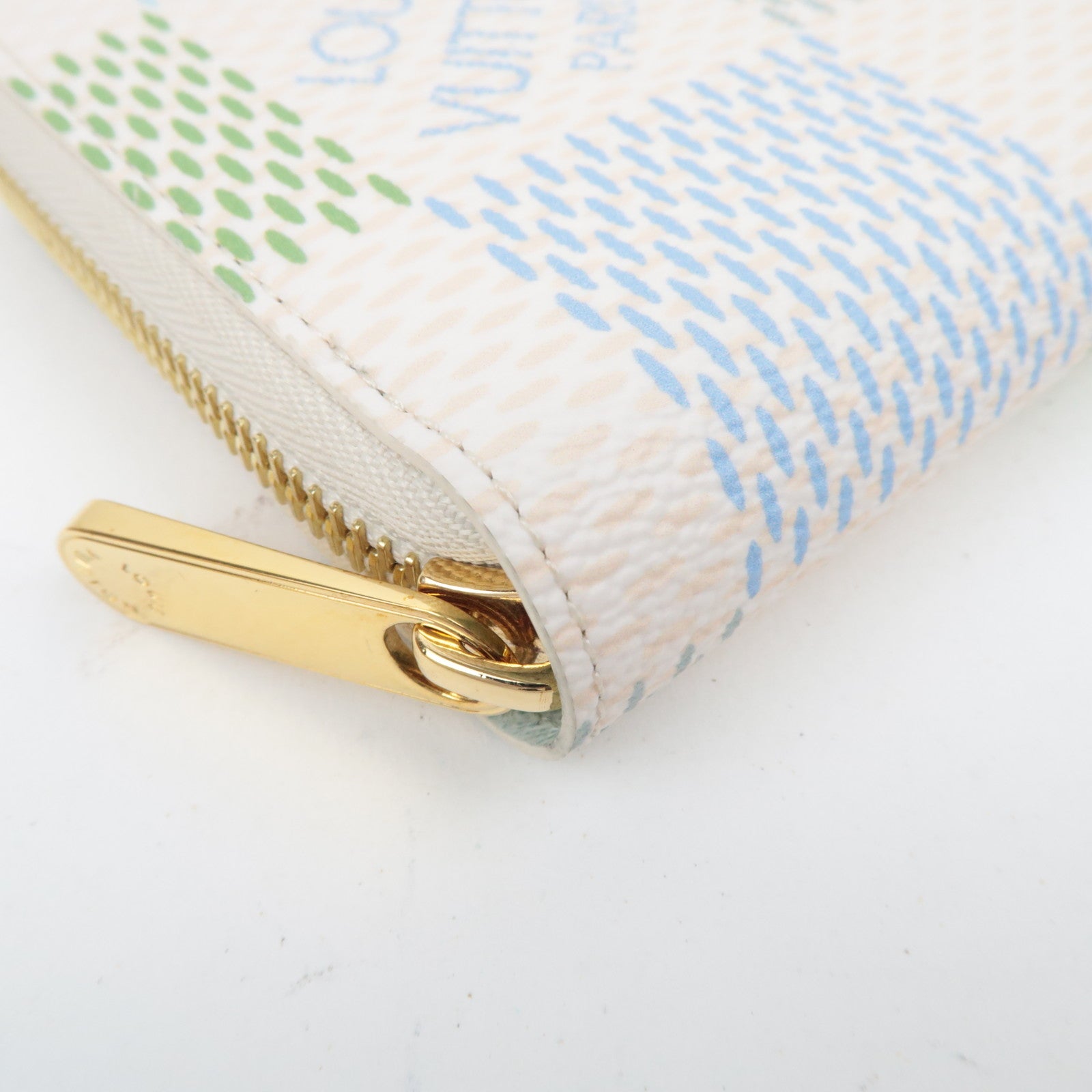 Louis Vuitton Damierlicious Zippy Wallet Pistachio N40748/RFID *Box, Dust bag