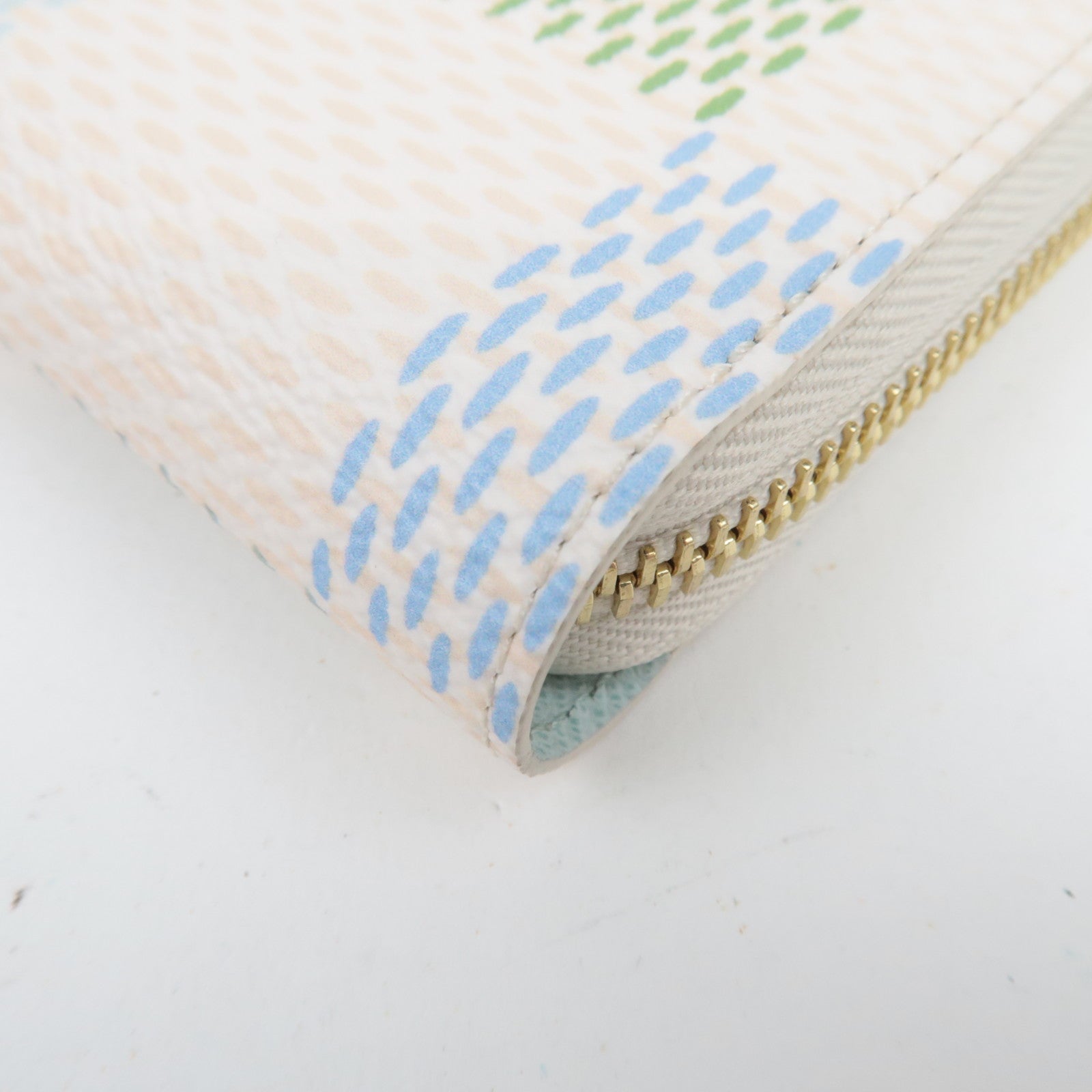 Louis Vuitton Damierlicious Zippy Wallet Pistachio N40748/RFID *Box, Dust bag