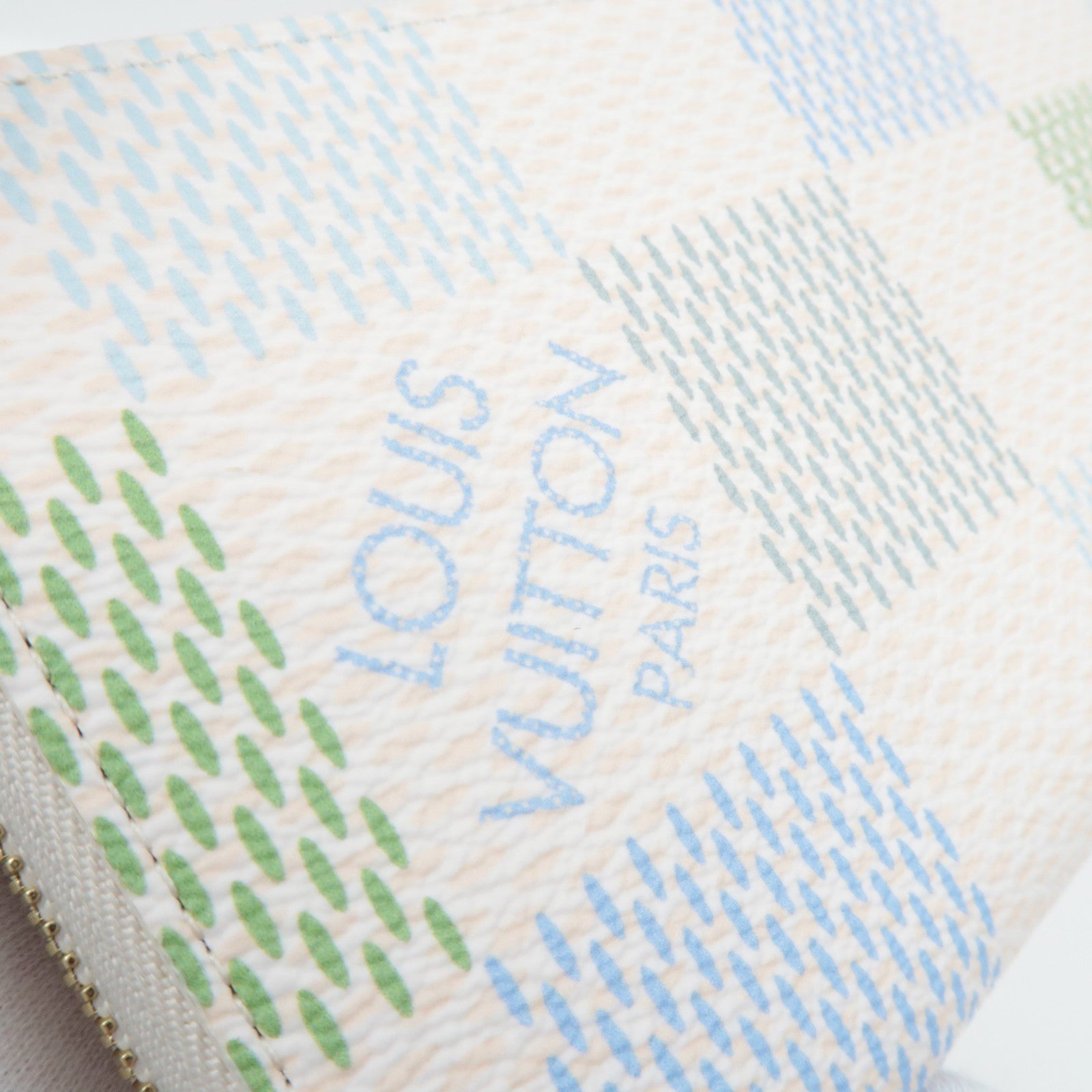 Louis Vuitton Damierlicious Zippy Wallet Pistachio N40748/RFID *Box, Dust bag
