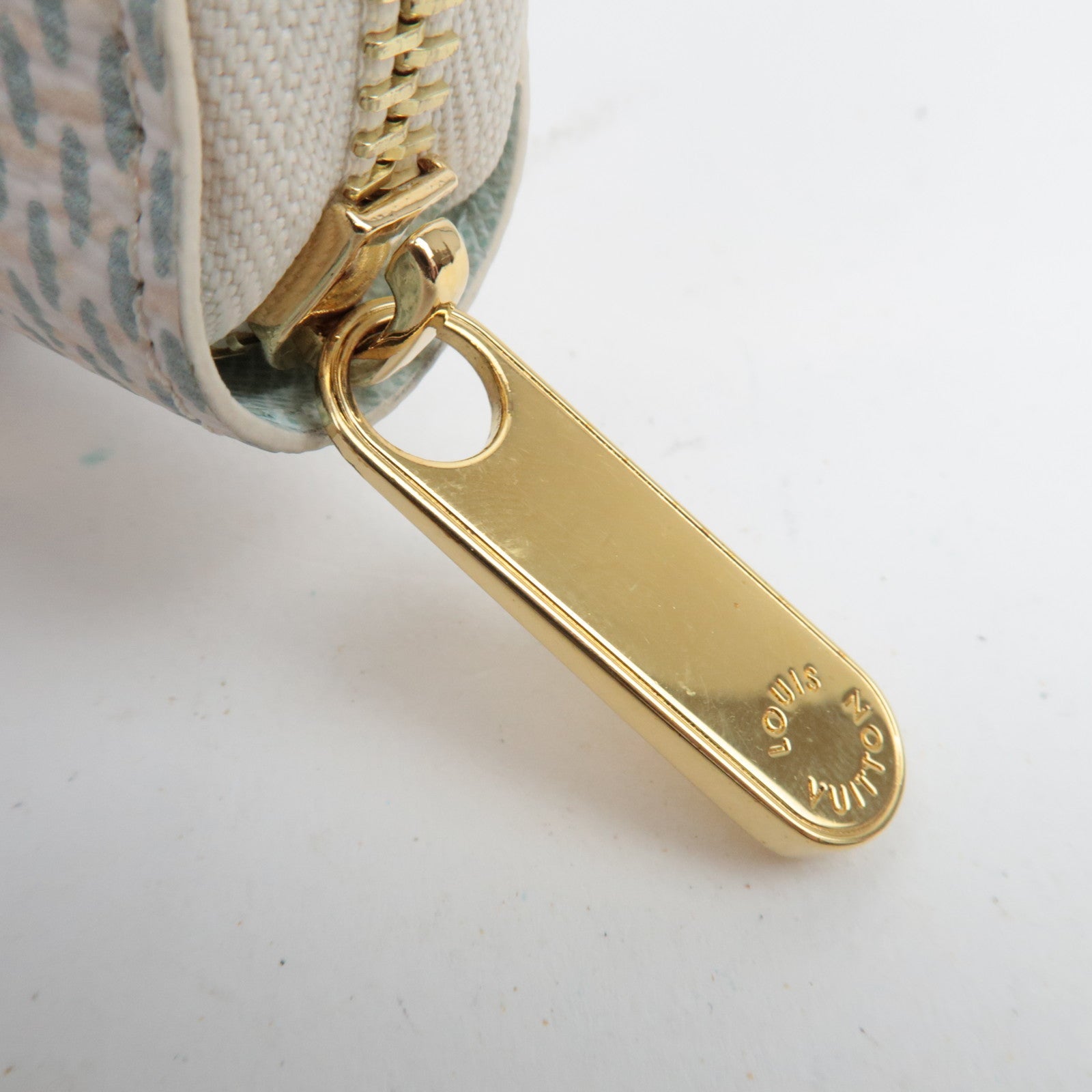 Louis Vuitton Damierlicious Zippy Wallet Pistachio N40748/RFID *Box, Dust bag