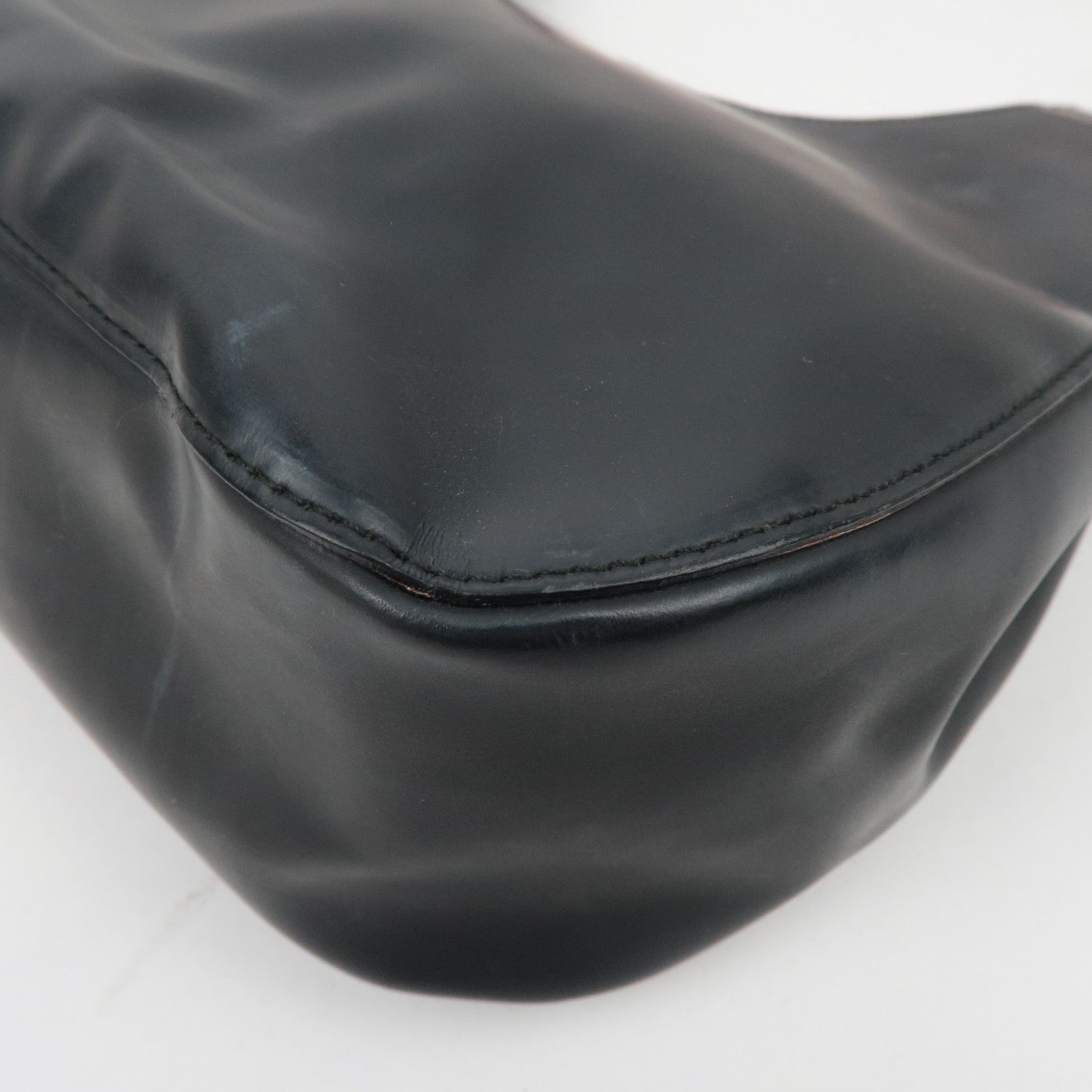 GUCCI Bamboe Schoudertas Zwart Rood 001-3739/002058 *Stofzak 