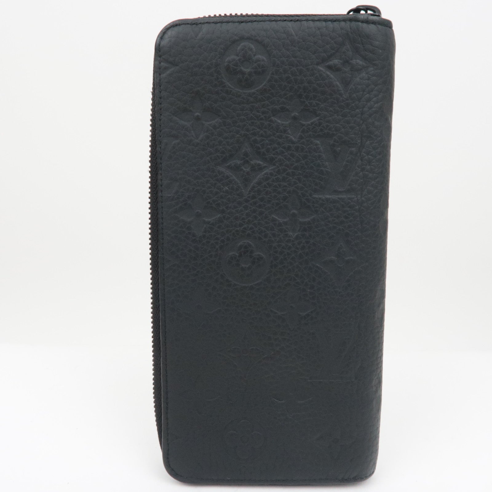 Louis Vuitton Monogram Empreinte Tourillon Leren Zippy Portemonnee Verticaal Noir M69047/RFID *Doos, Stofzak 