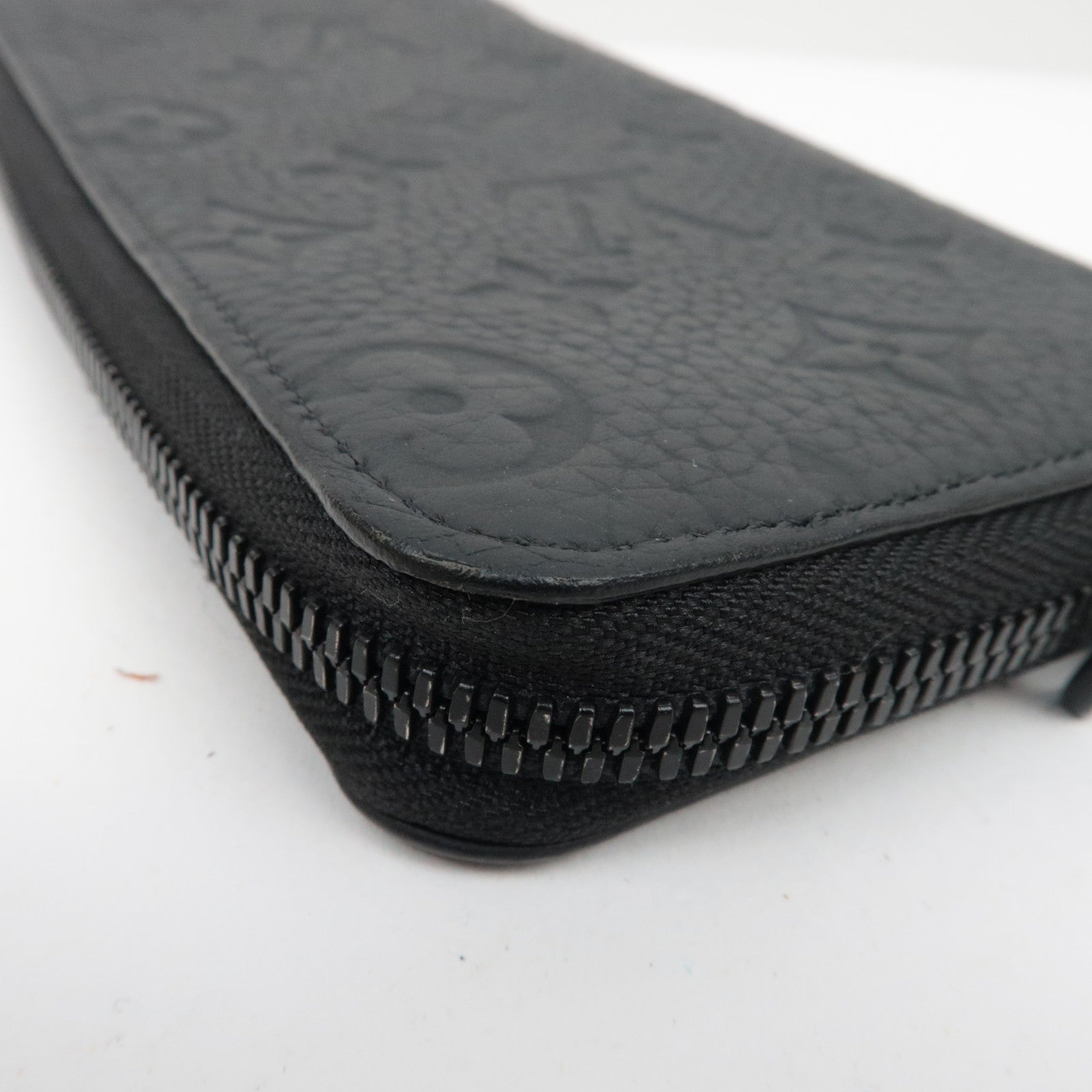 Louis Vuitton Monogram Empreinte Tourillon Leren Zippy Portemonnee Verticaal Noir M69047/RFID *Doos, Stofzak 